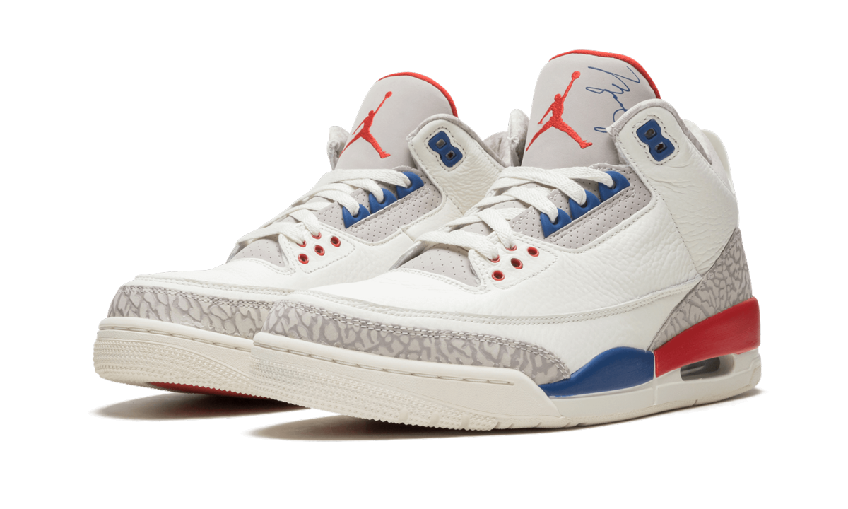 jordan 3 retro international flight+136064-140+diagnol left view