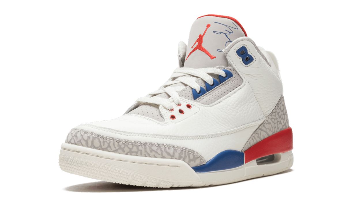 jordan 3 retro international flight+136064-140+left diagnol single view