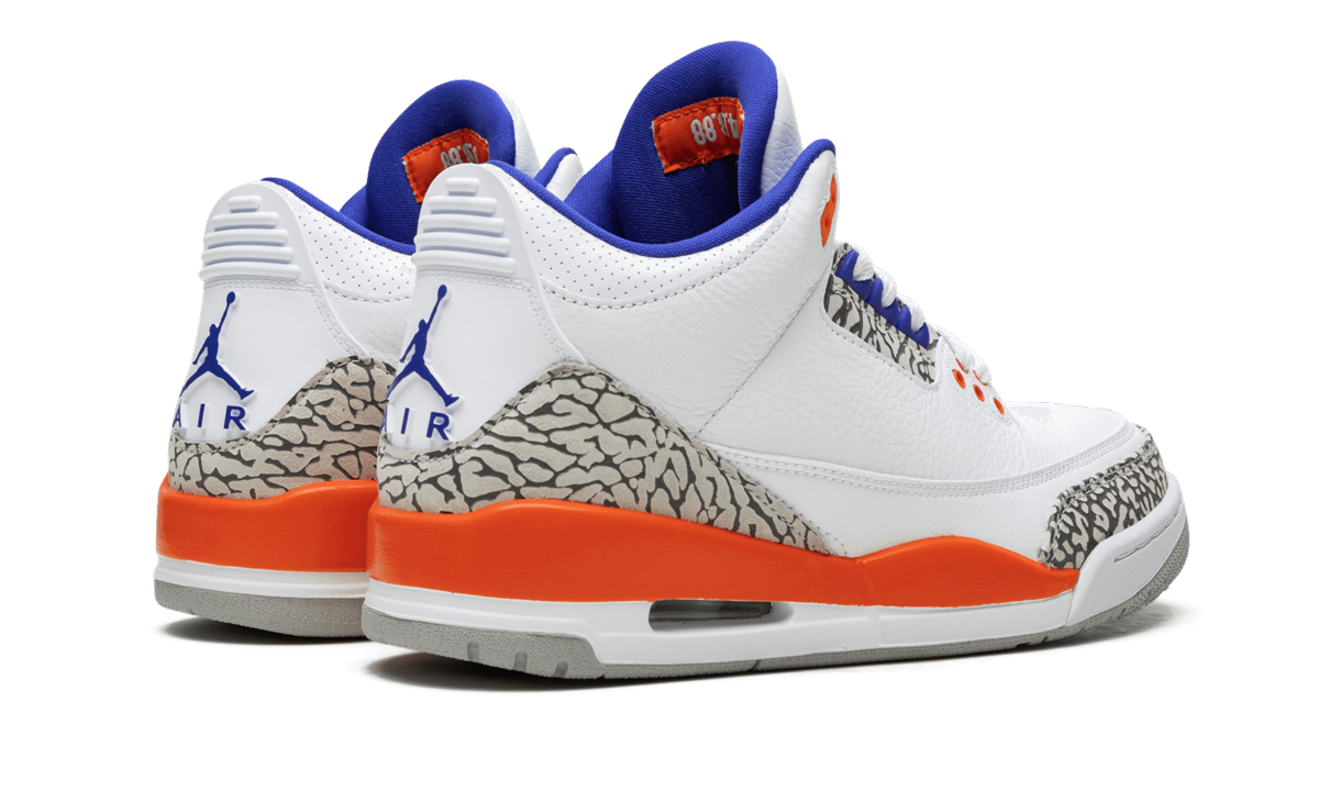 jordan 3 retro knicks+136064-148+diagnol right behind view