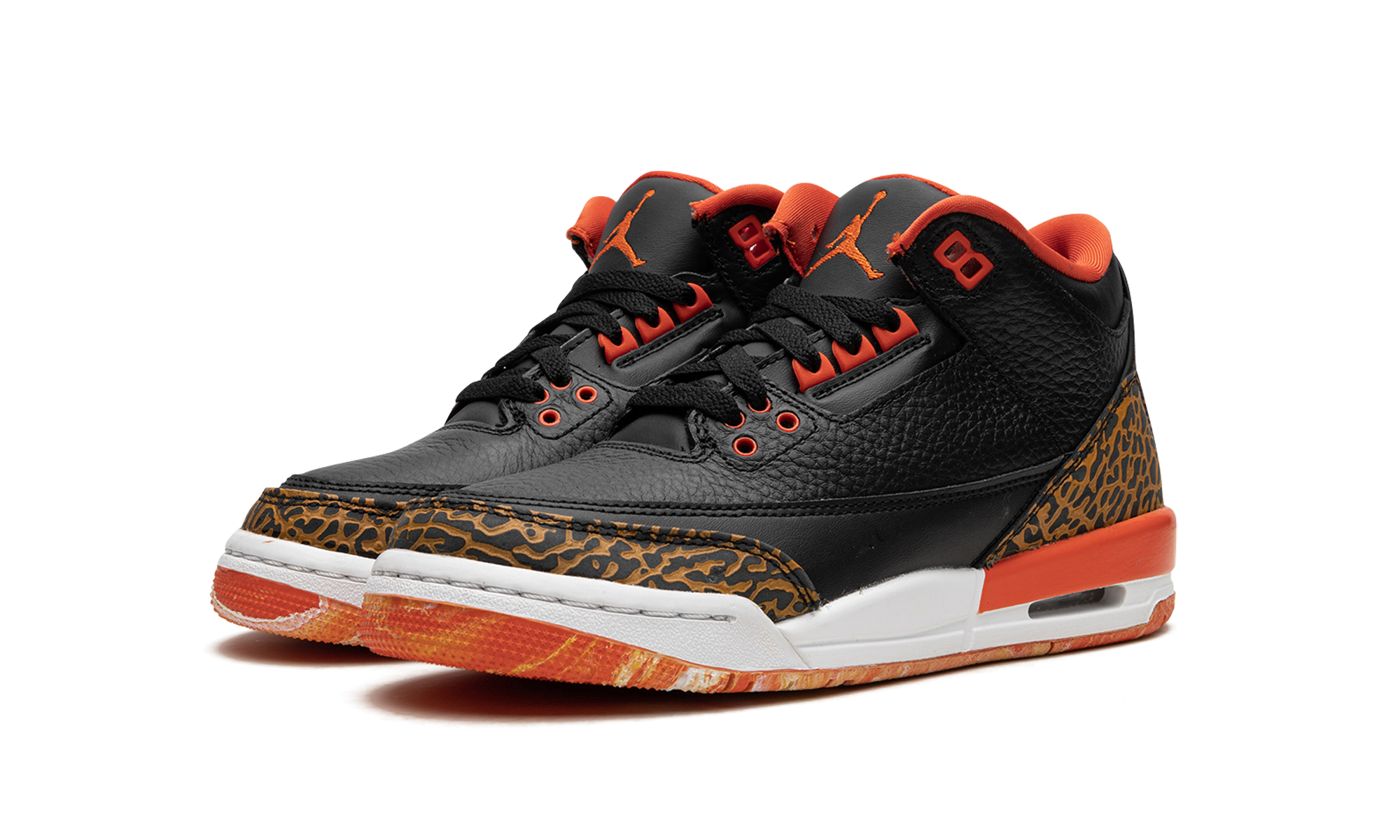 jordan 3 retro kumquat gs+441140-088+diagnol left view