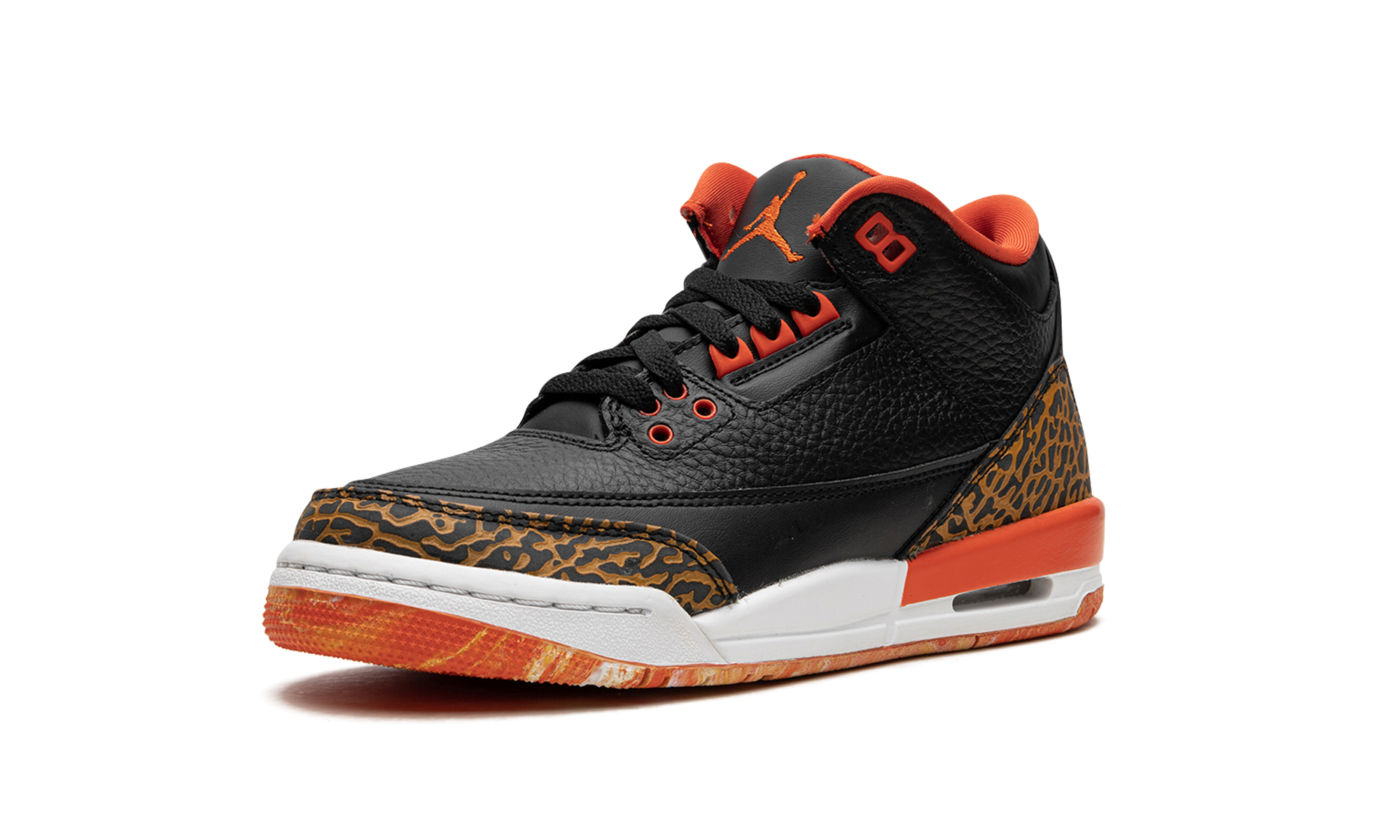 jordan 3 retro kumquat gs+441140-088+left diagnol single view