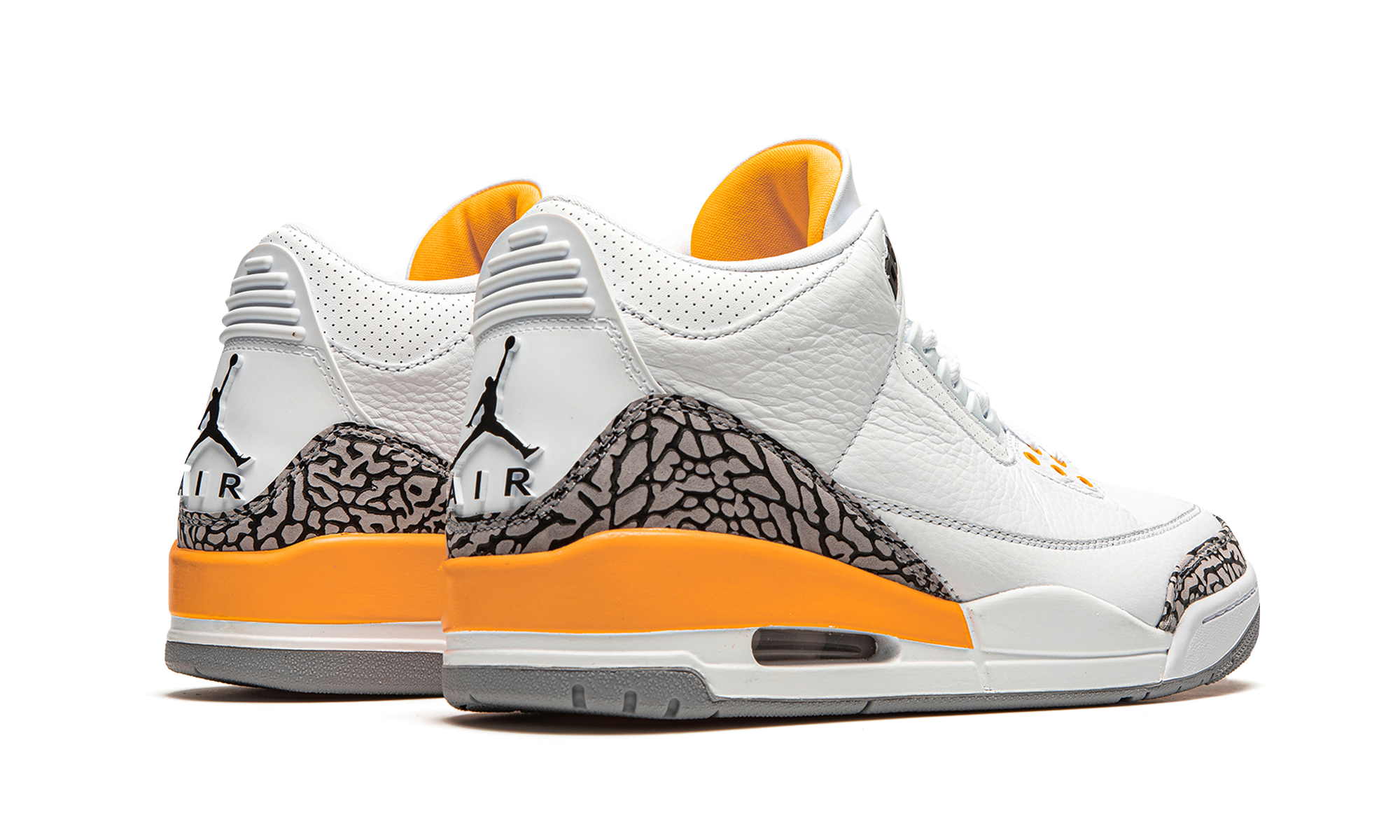 jordan 3 retro laser orange women s+CK9246-108+diagnol right behind view