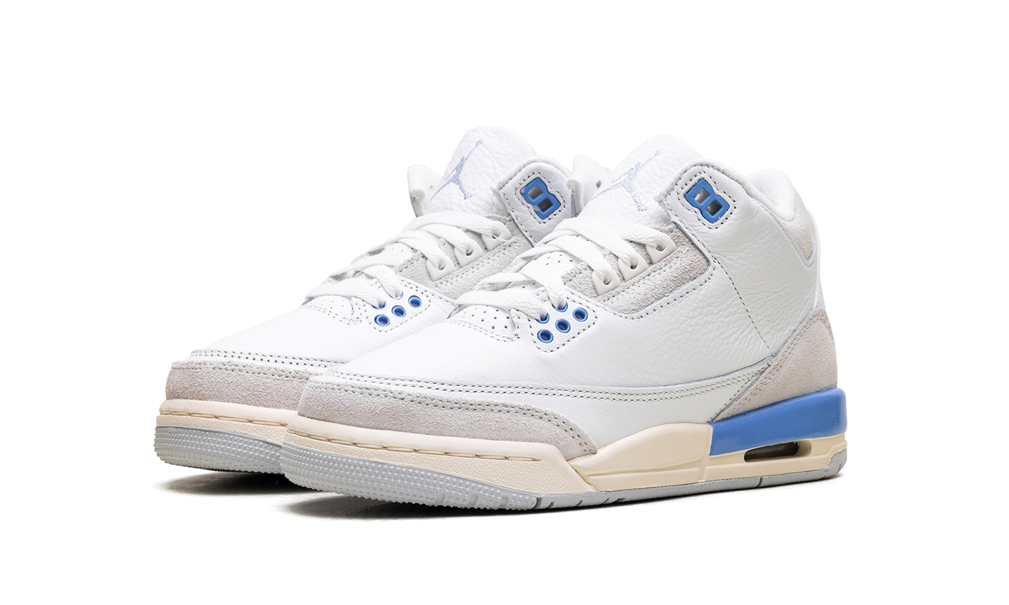 jordan 3 retro lucky shorts gs+DM0967-101+diagnol left view