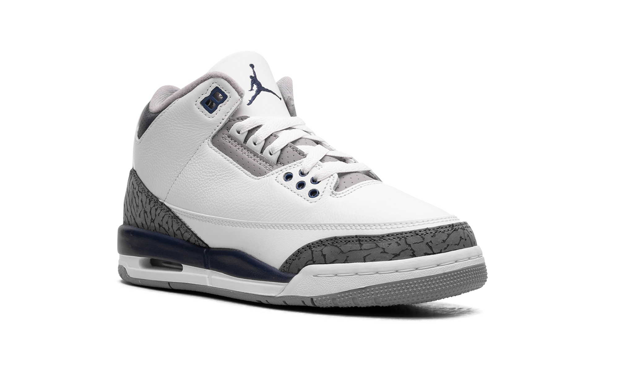jordan 3 retro midnight navy gs+DM0967-140+diagnol right view