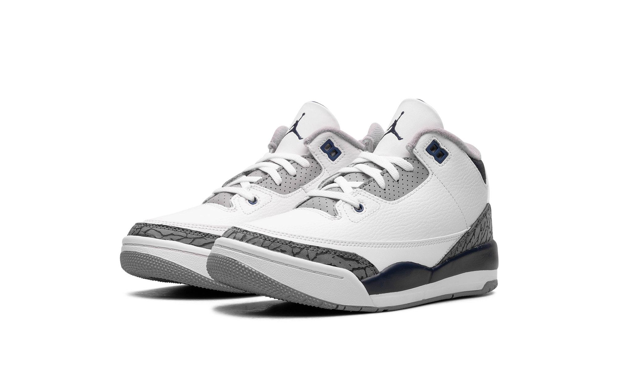 jordan 3 retro midnight navy ps+DM0966-140+diagnol left view