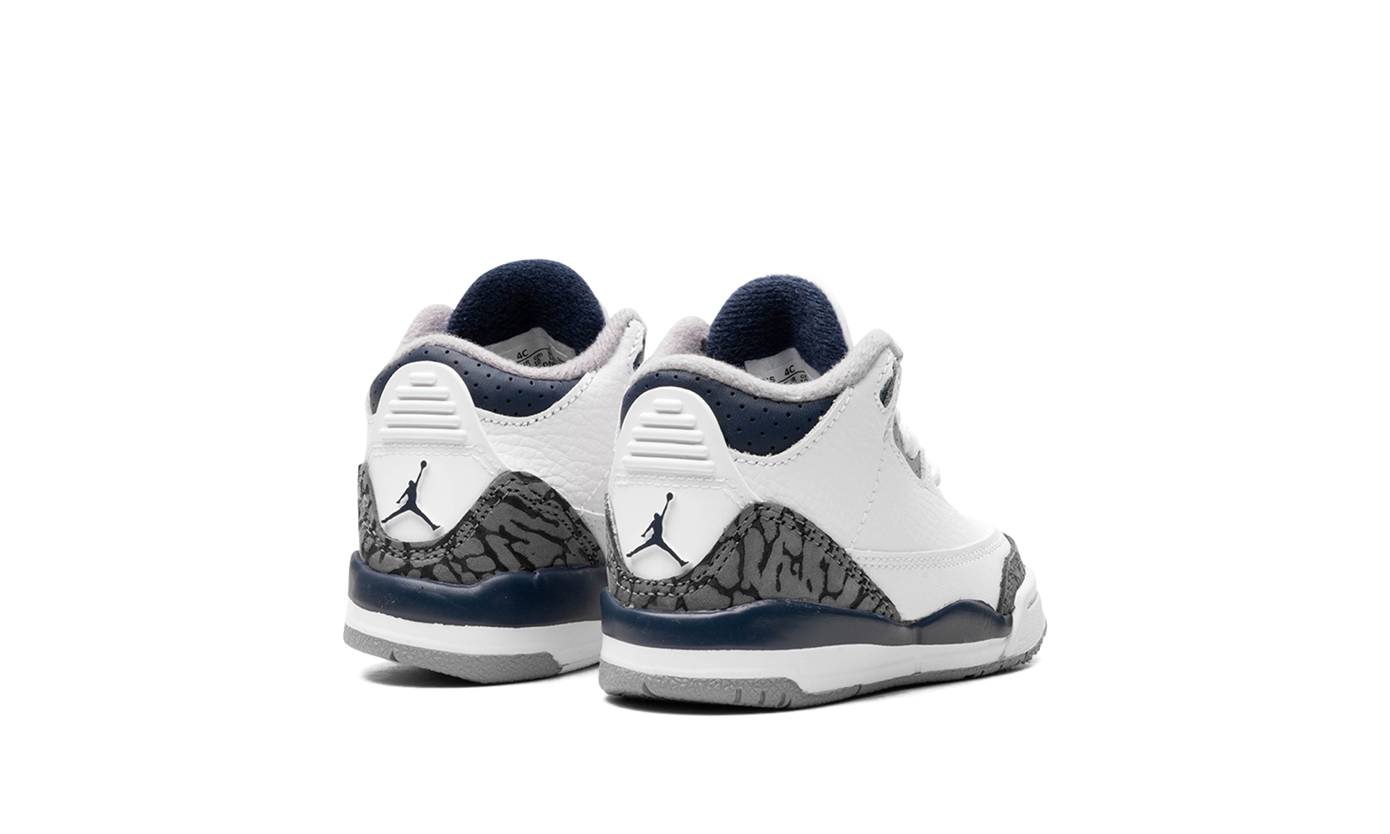 jordan 3 retro midnight navy td+DM0968-140+diagnol right behind view