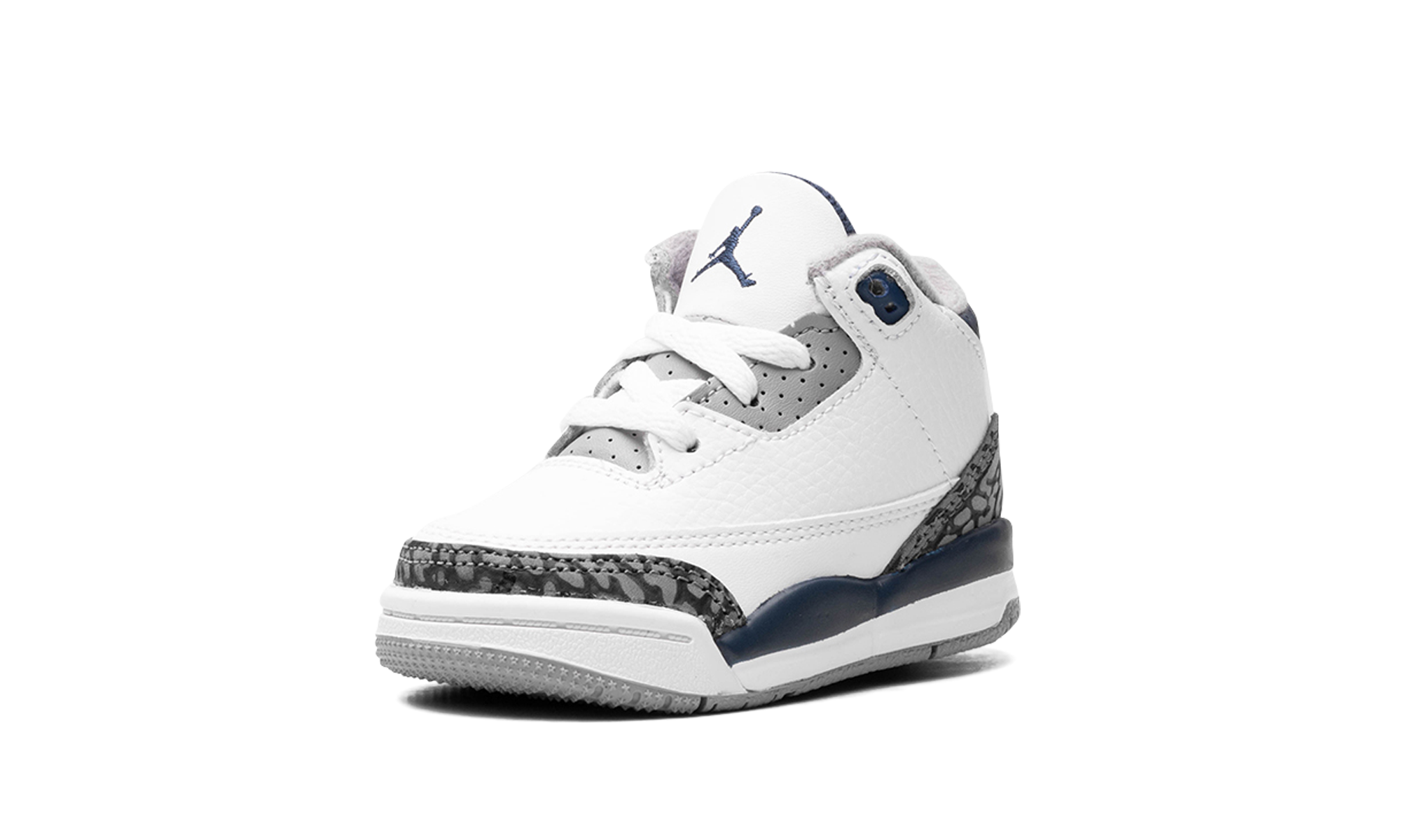 jordan 3 retro midnight navy td+DM0968-140+left diagnol single view