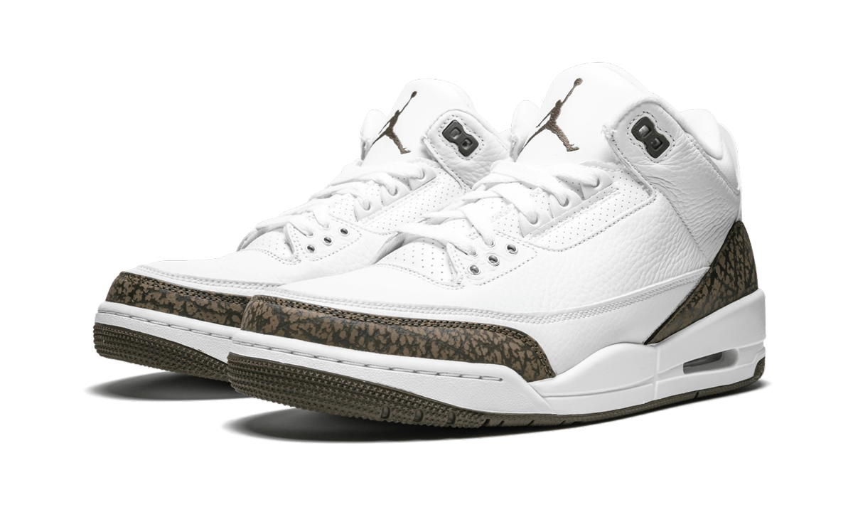 jordan 3 retro mocha 2018+136064-122+diagnol left view