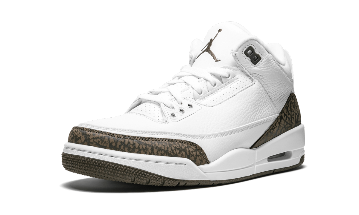 jordan 3 retro mocha 2018+136064-122+left diagnol single view