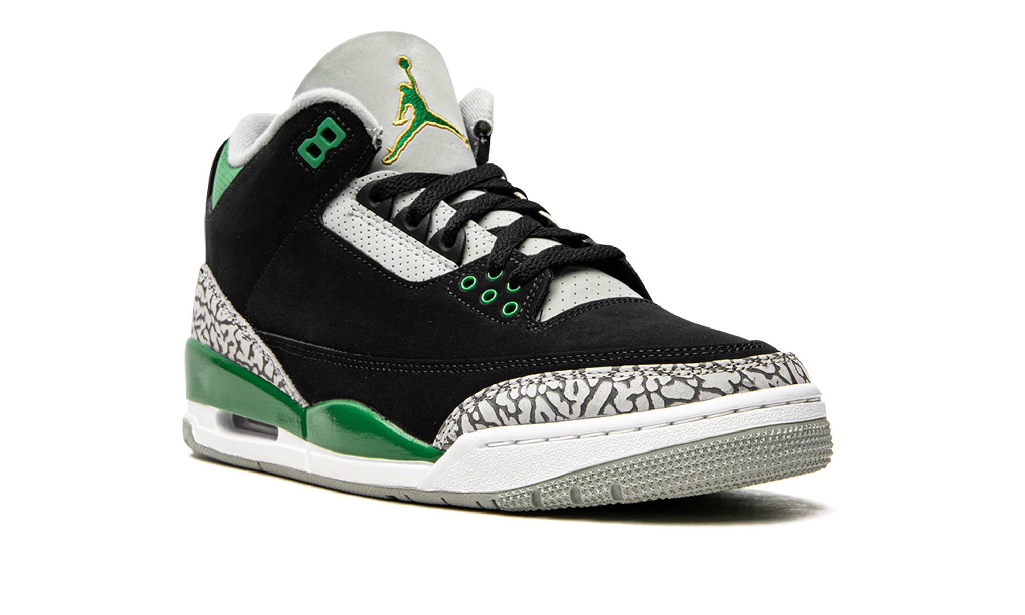 jordan 3 retro pine green+CT8532-030+diagnol right view