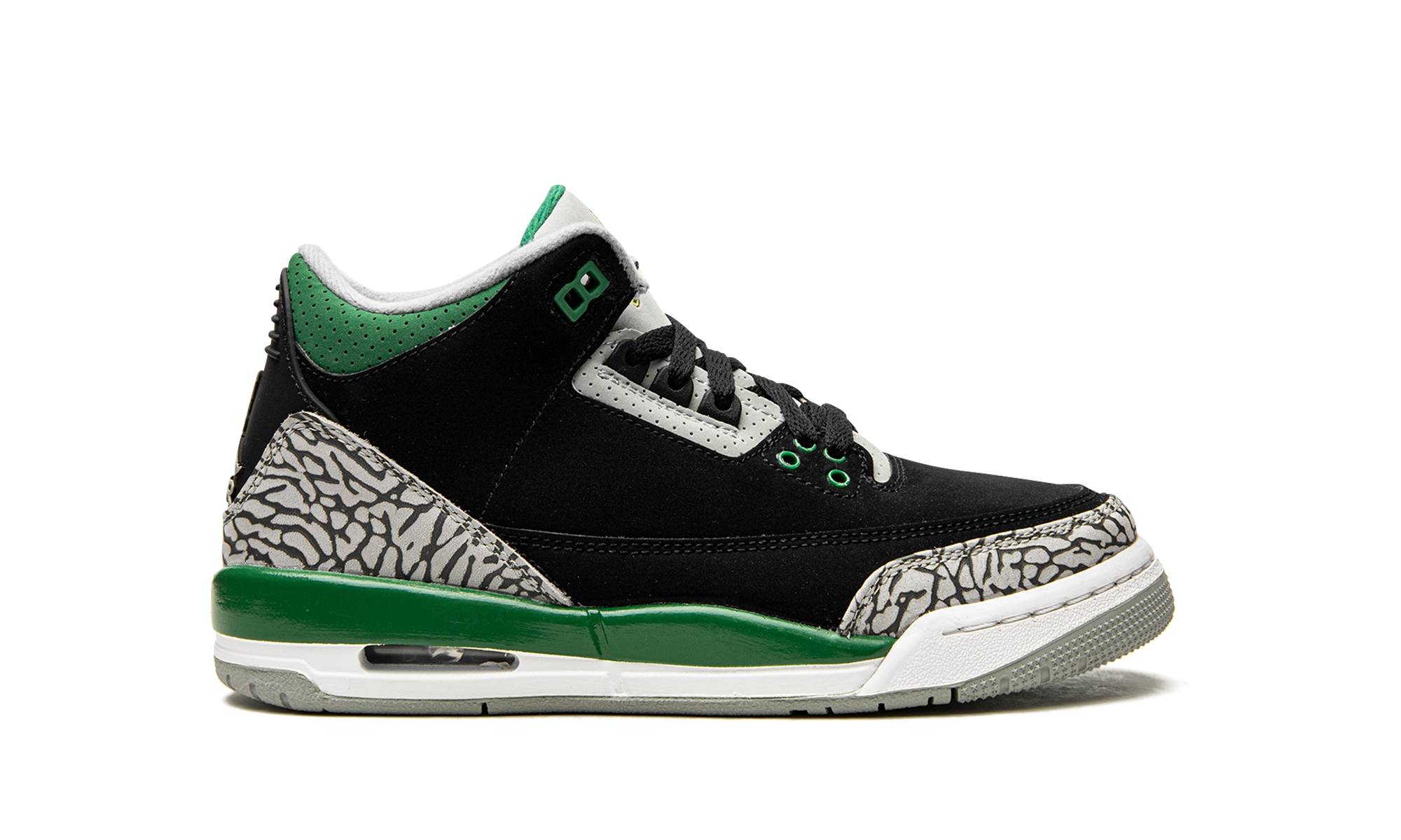 jordan 3 retro pine green gs+398614-030+right view