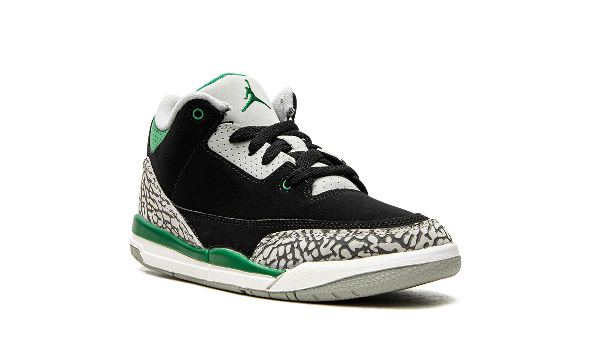 jordan 3 retro pine green ps+429487-030+diagnol right view