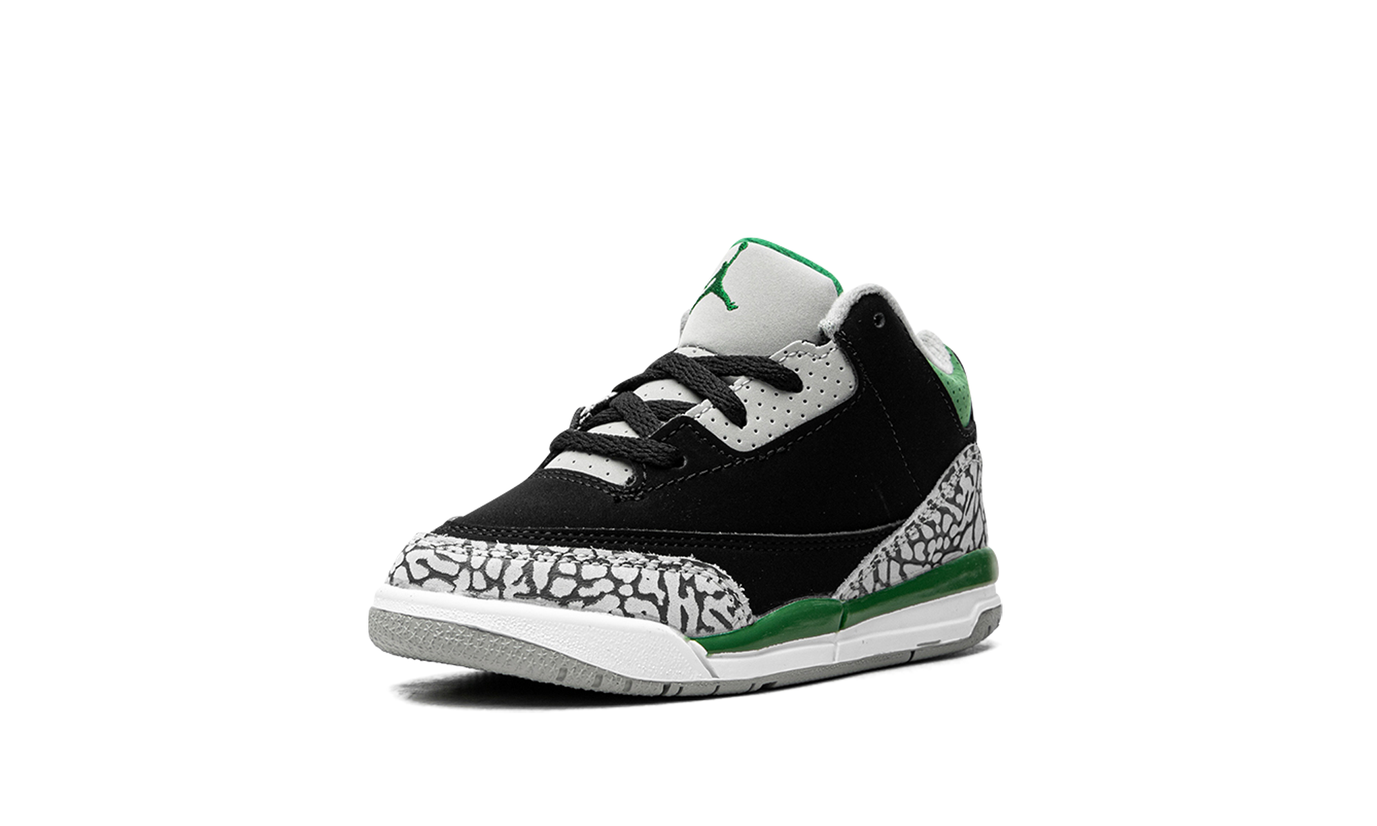 jordan 3 retro pine green td+832033-030+left diagnol single view