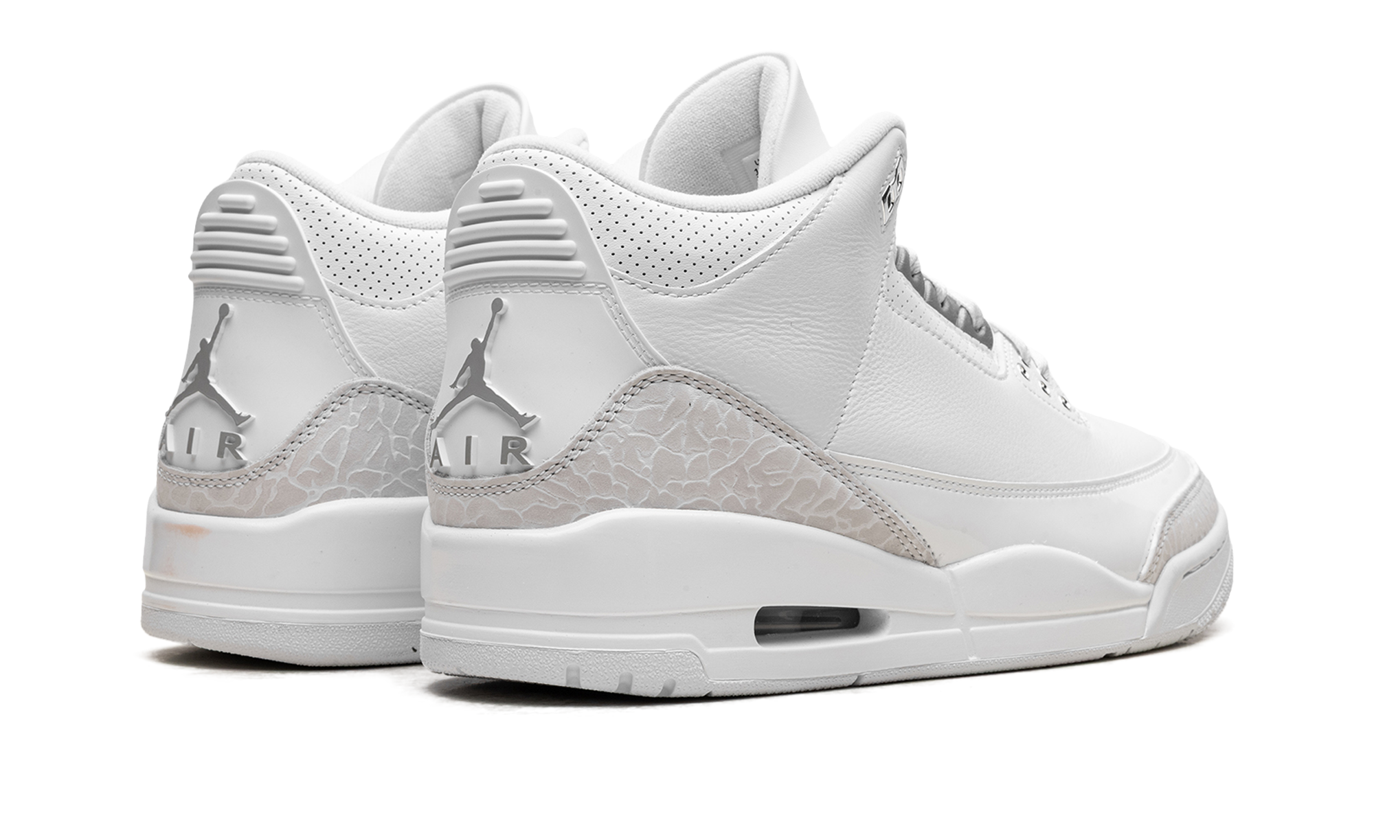 jordan 3 retro pure money 2025+CT8532-111+diagnol right behind view