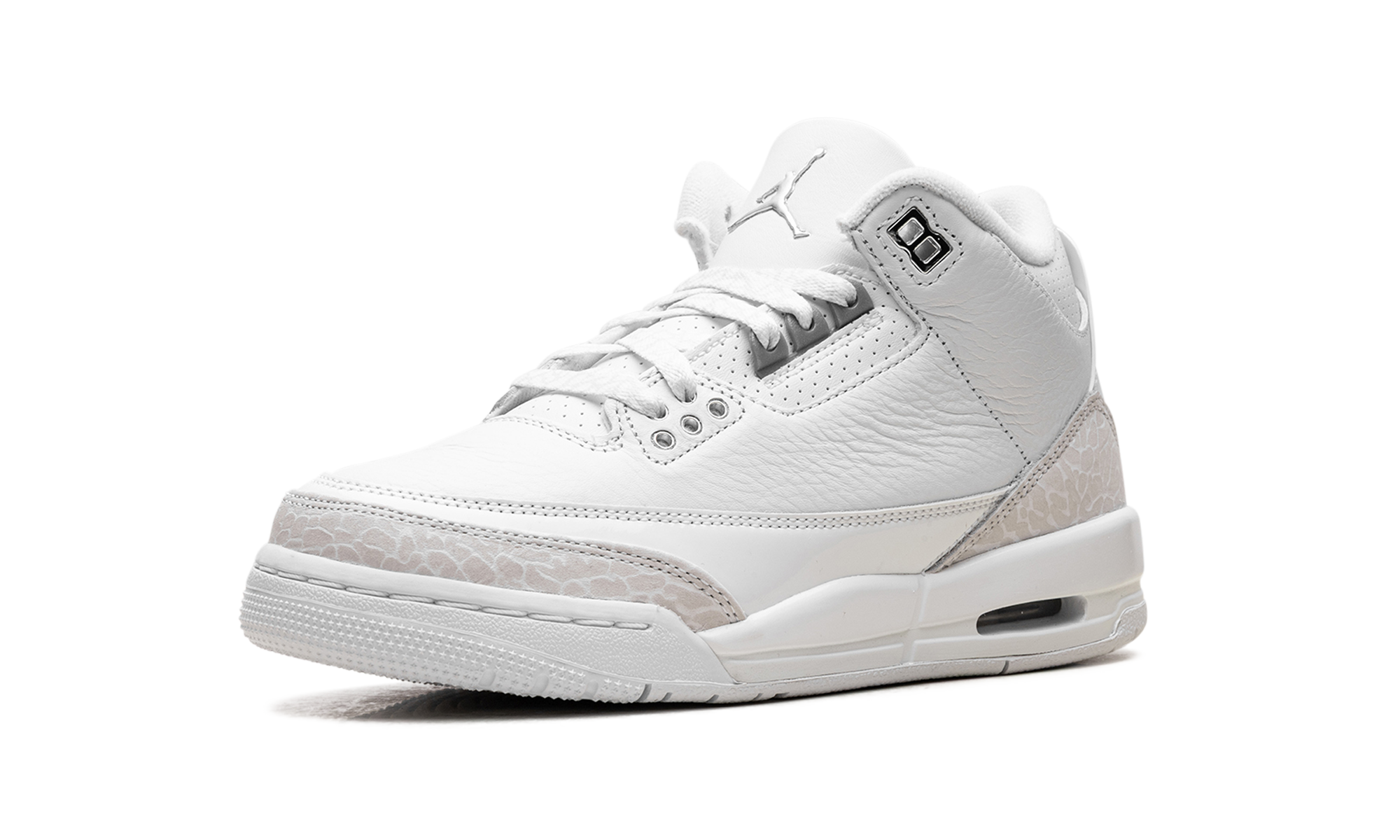 jordan 3 retro pure money 2025 gs+DM0967-111+left diagnol single view