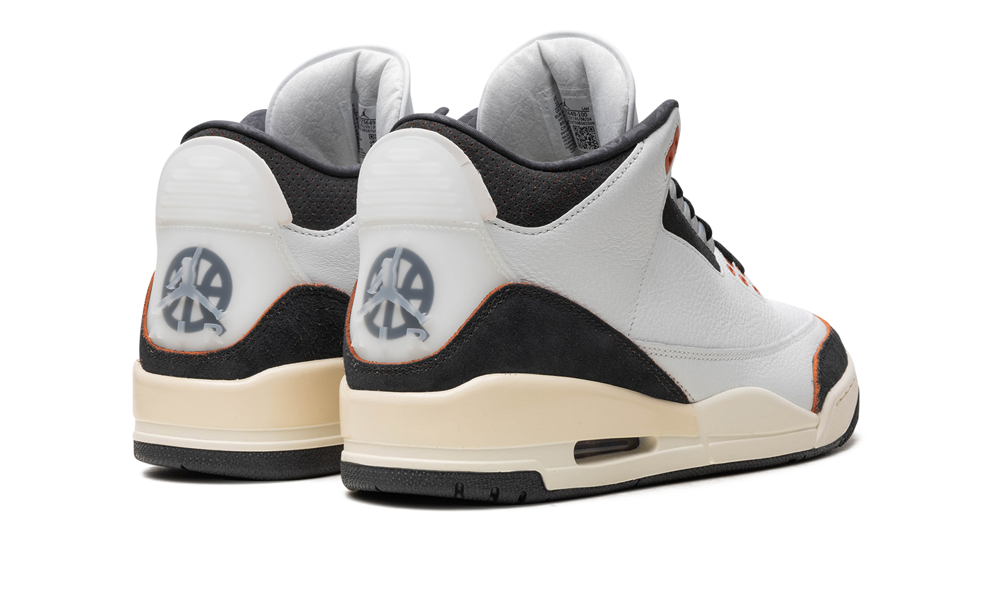 jordan 3 retro quai 54 2024+FZ5649-100+diagnol right behind view