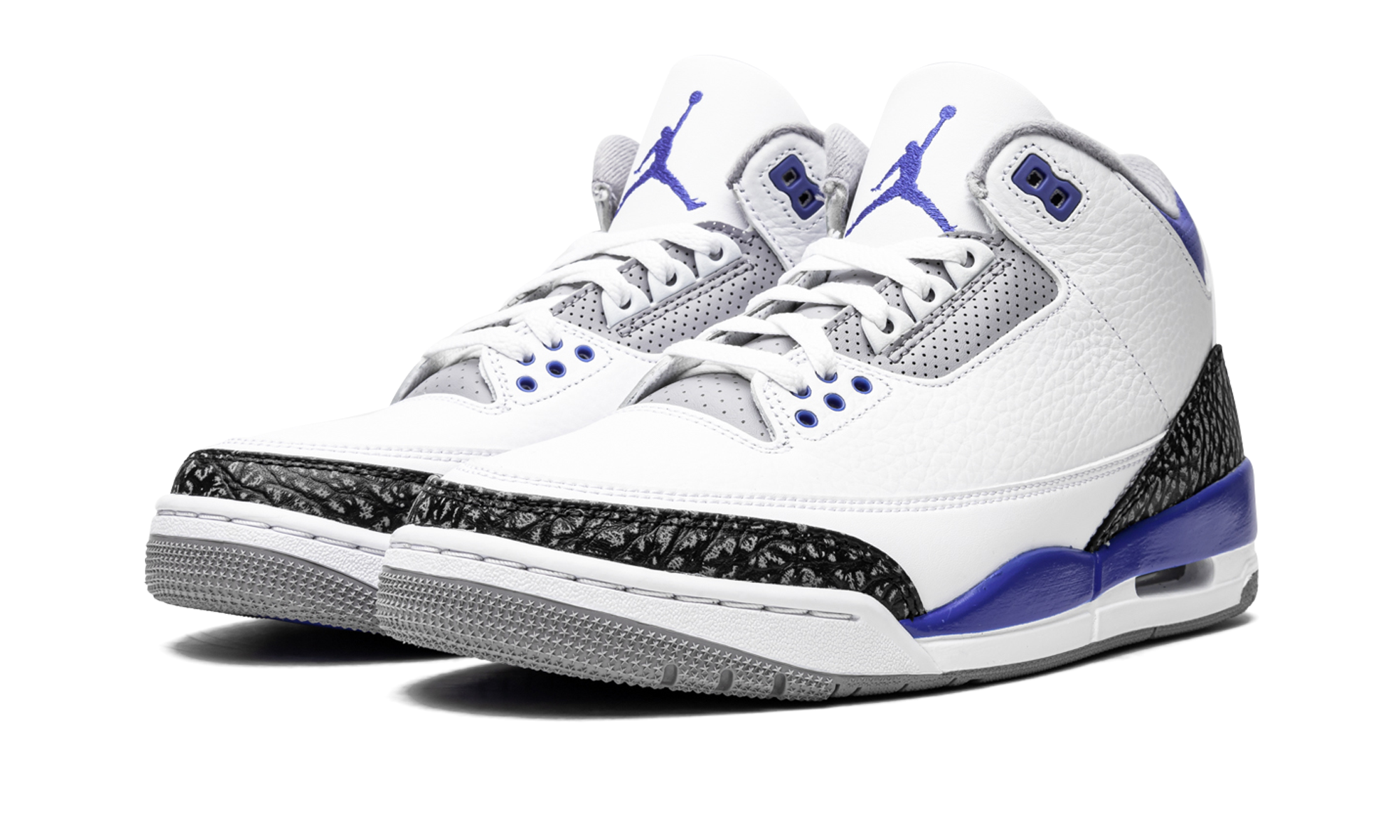 jordan 3 retro racer blue+CT8532-145+diagnol left view