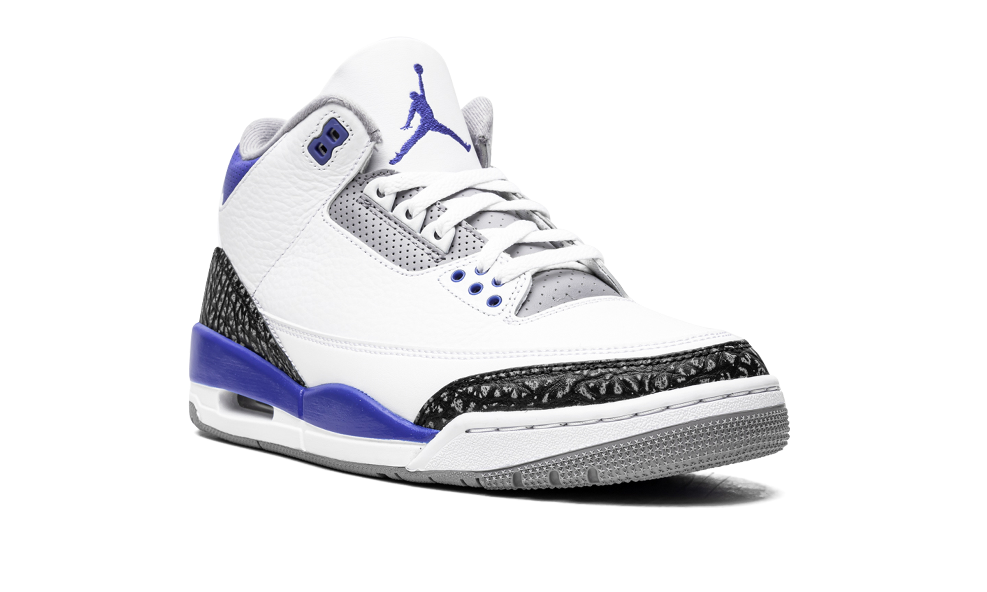 jordan 3 retro racer blue+CT8532-145+diagnol right view