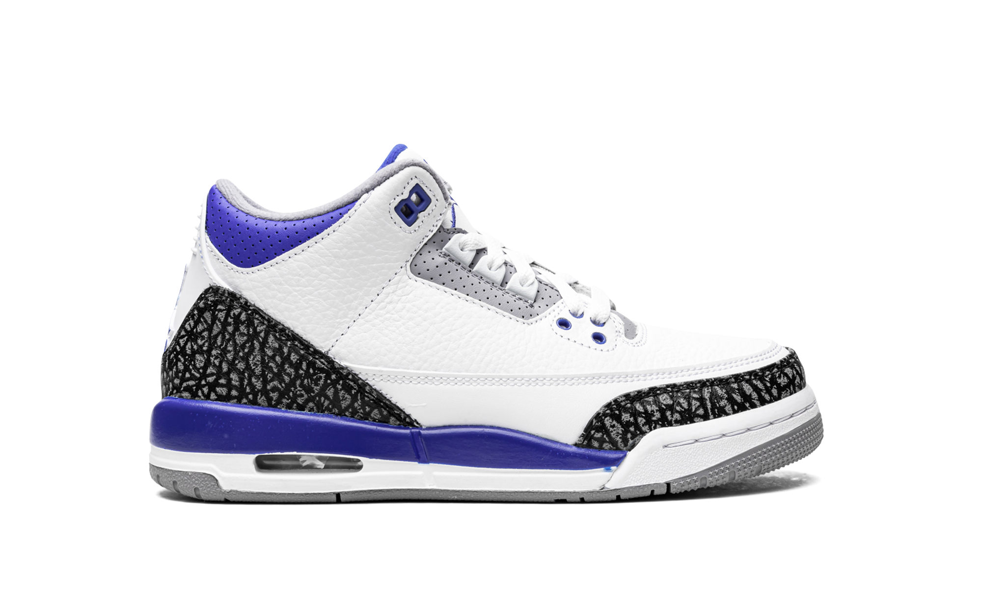 jordan 3 retro racer blue gs+398614-145+right view