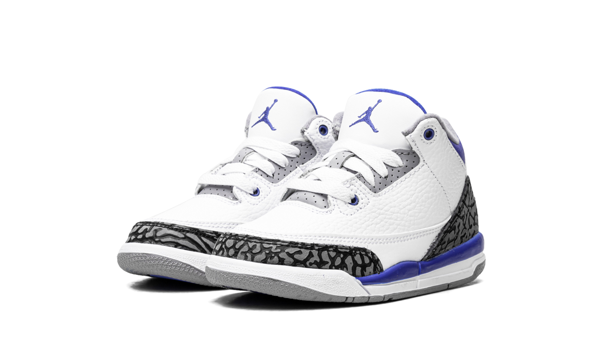 jordan 3 retro racer blue ps+429487-145+diagnol left view