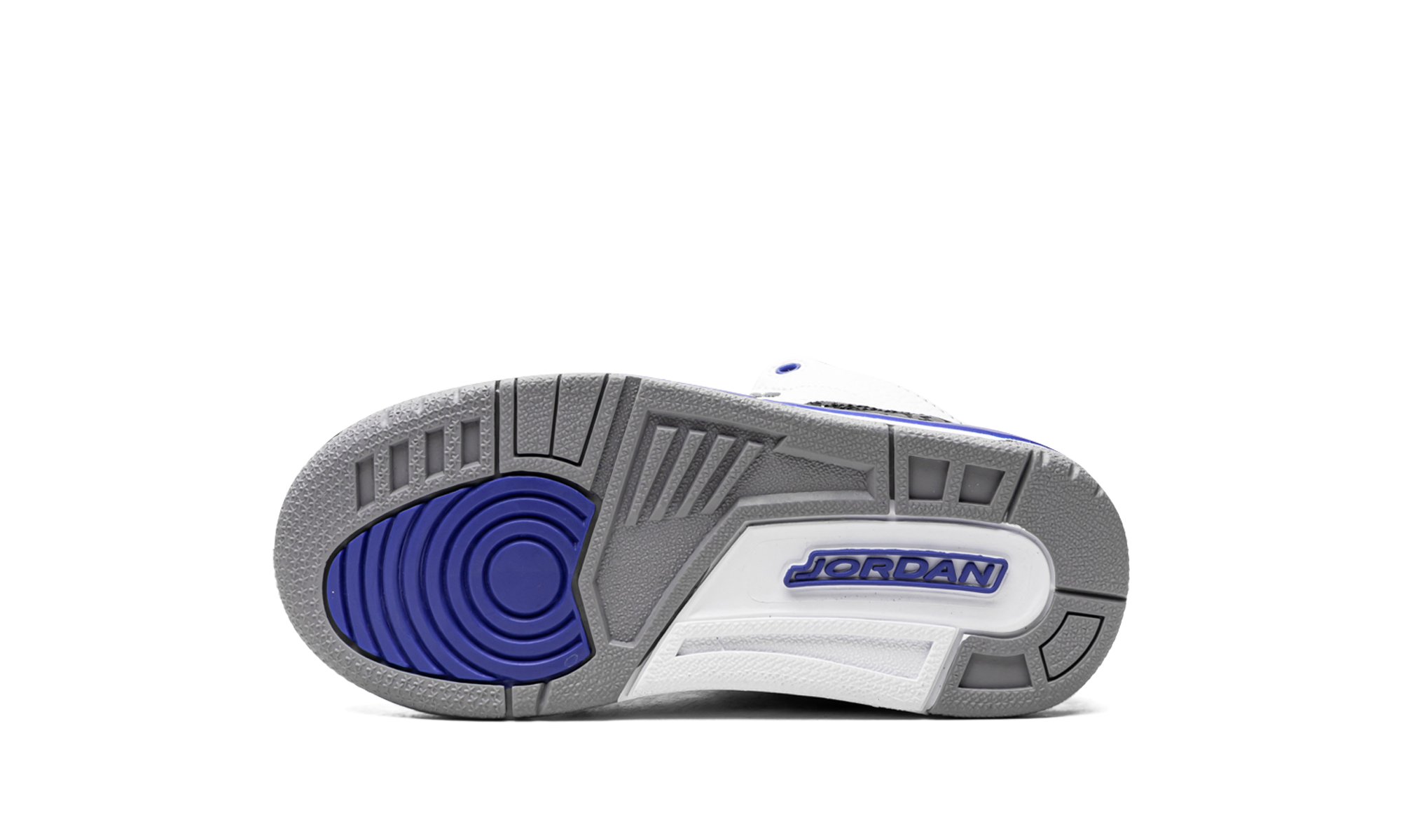jordan 3 retro racer blue ps+429487-145+bottom view