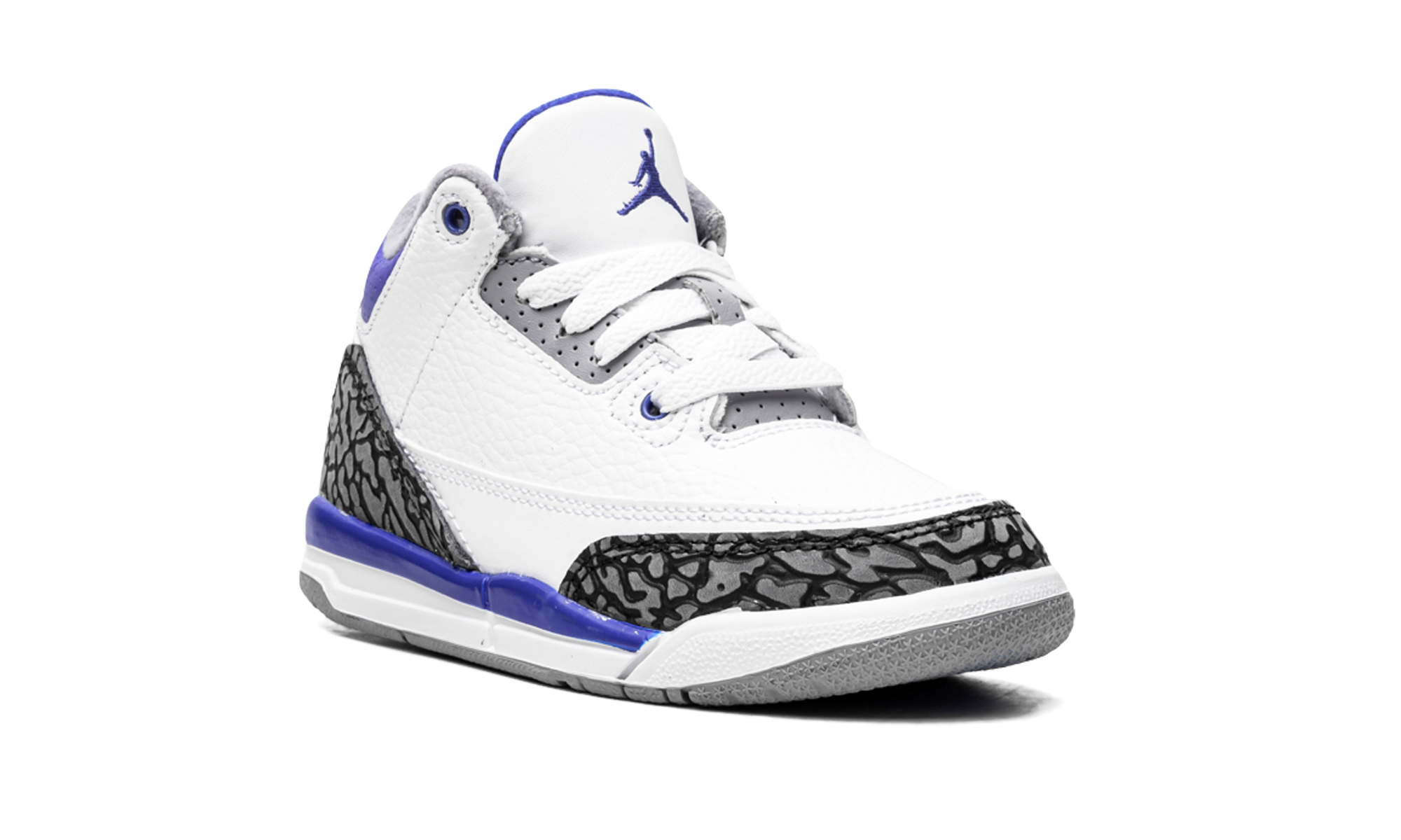 jordan 3 retro racer blue ps+429487-145+diagnol right view