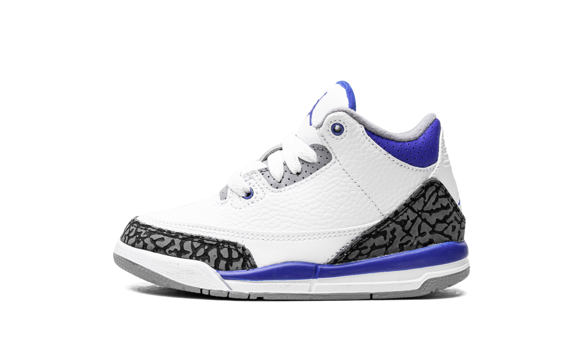jordan 3 retro racer blue ps+429487-145+diagnol right view 1