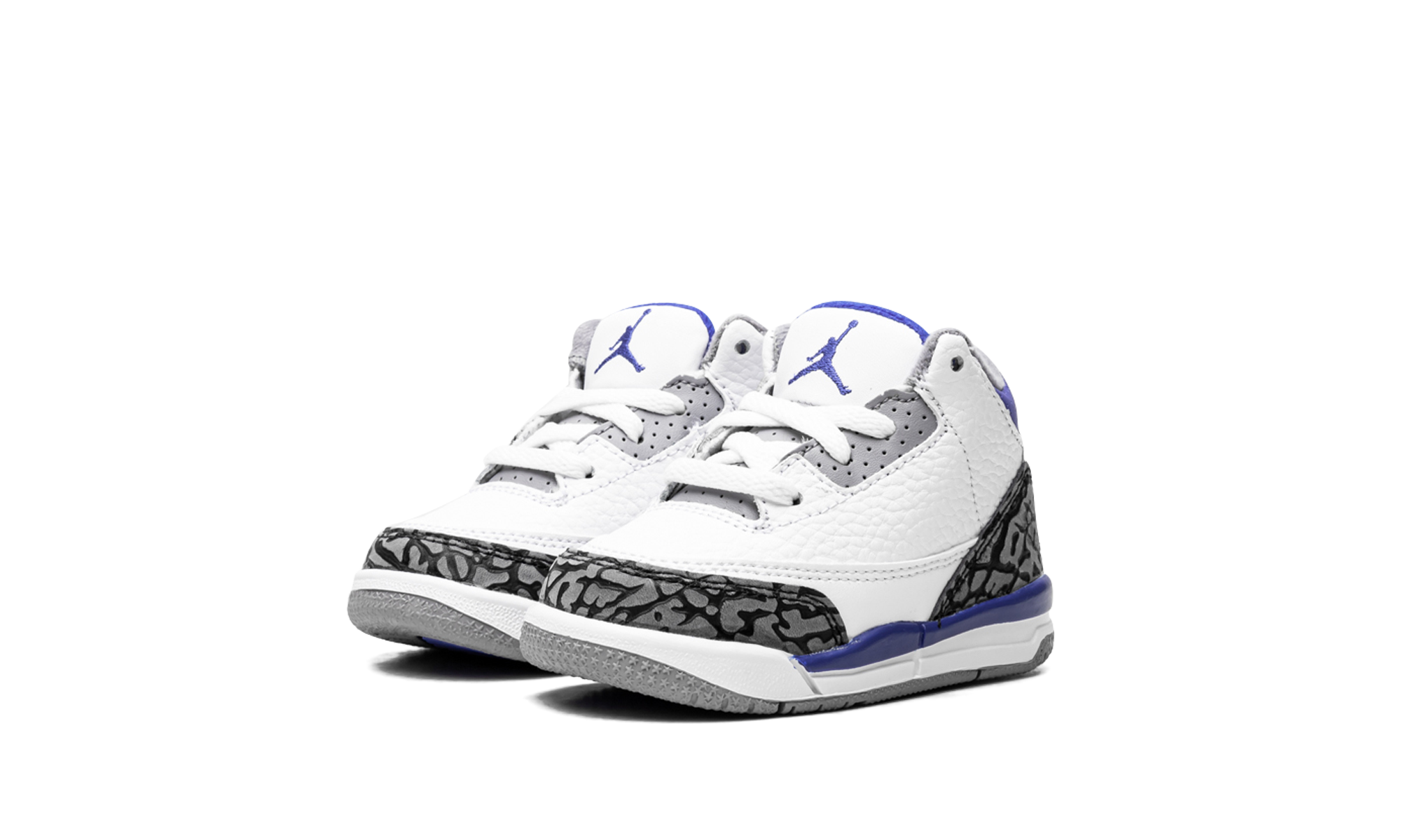 jordan 3 retro racer blue td+832033-145+diagnol left view