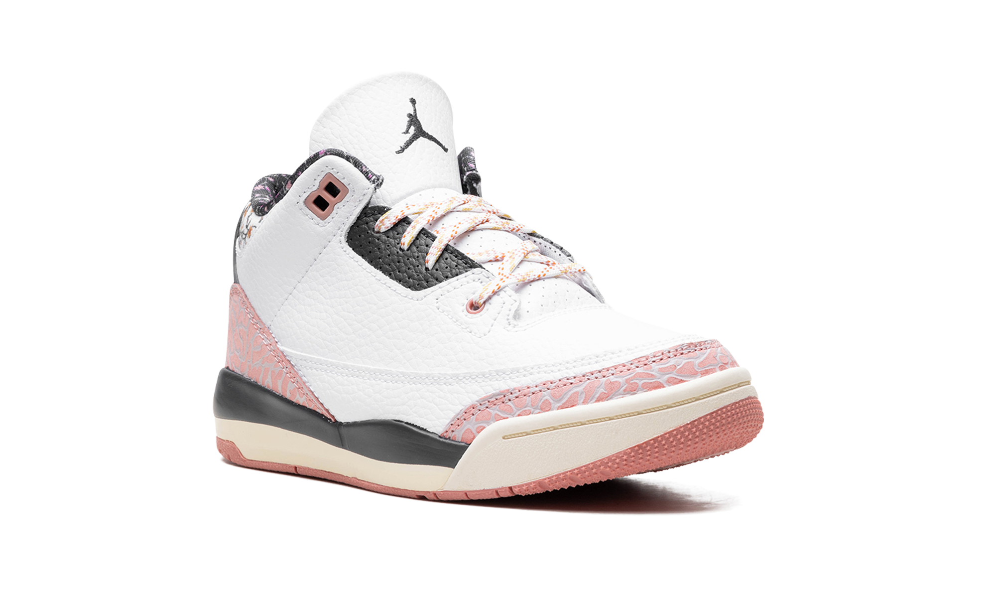 jordan 3 retro red stardust ps+FQ9174-100+diagnol right view