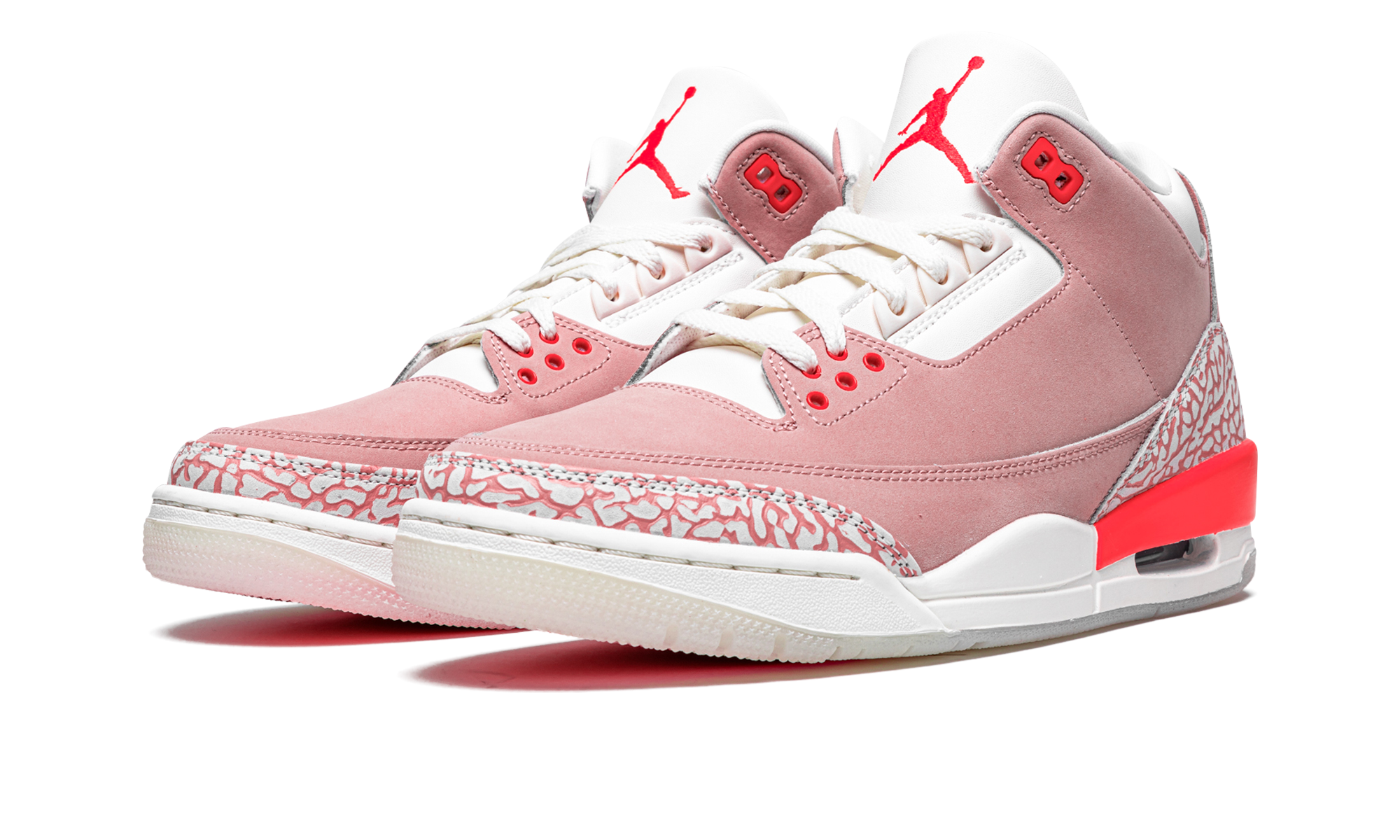 jordan 3 retro rust pink women s+CK9246-600+diagnol left view