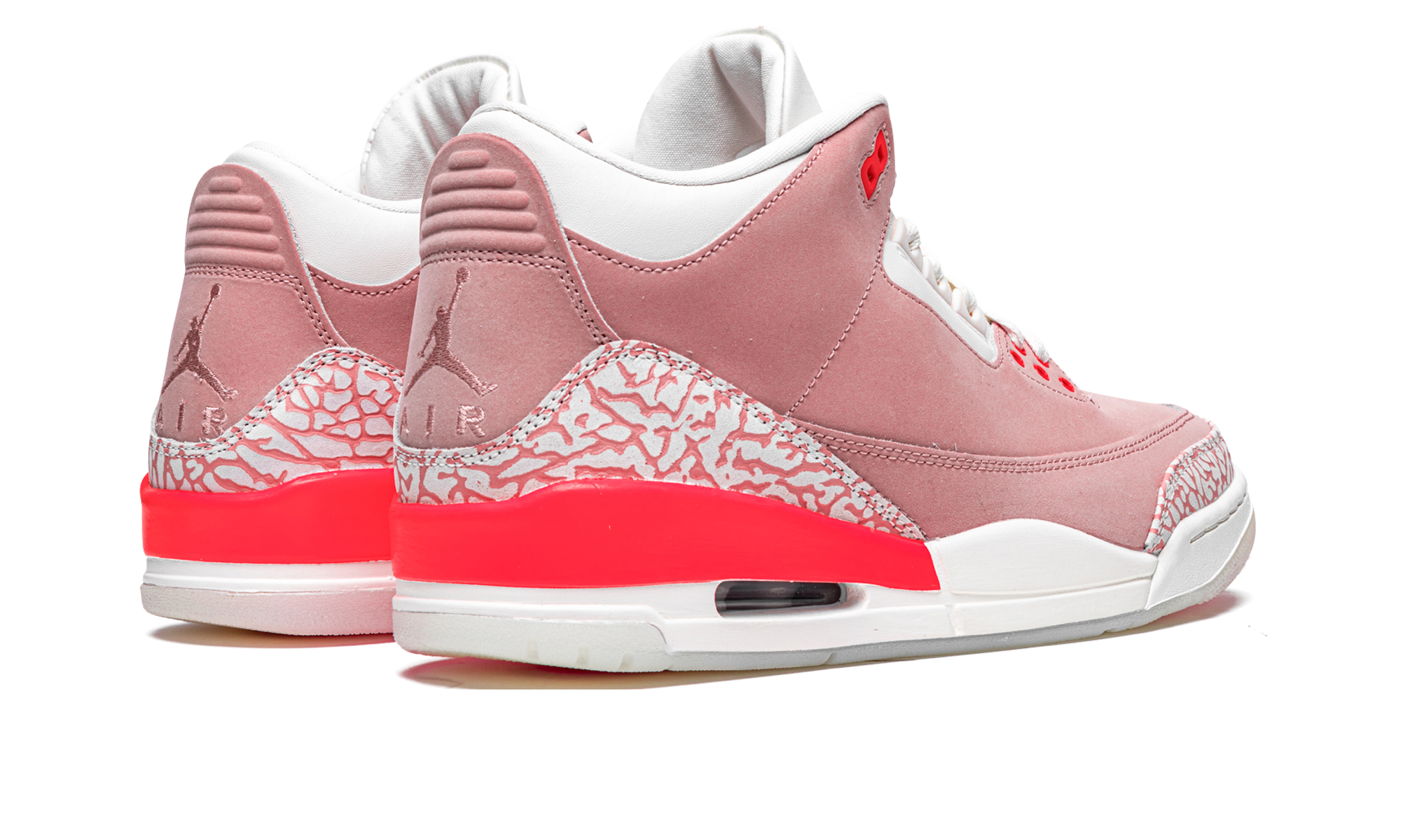 jordan 3 retro rust pink women s+CK9246-600+diagnol right behind view