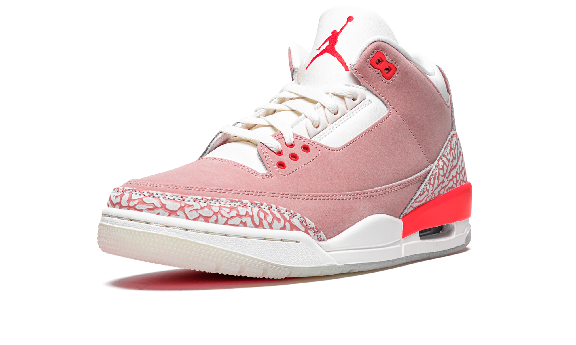 jordan 3 retro rust pink women s+CK9246-600+left diagnol single view