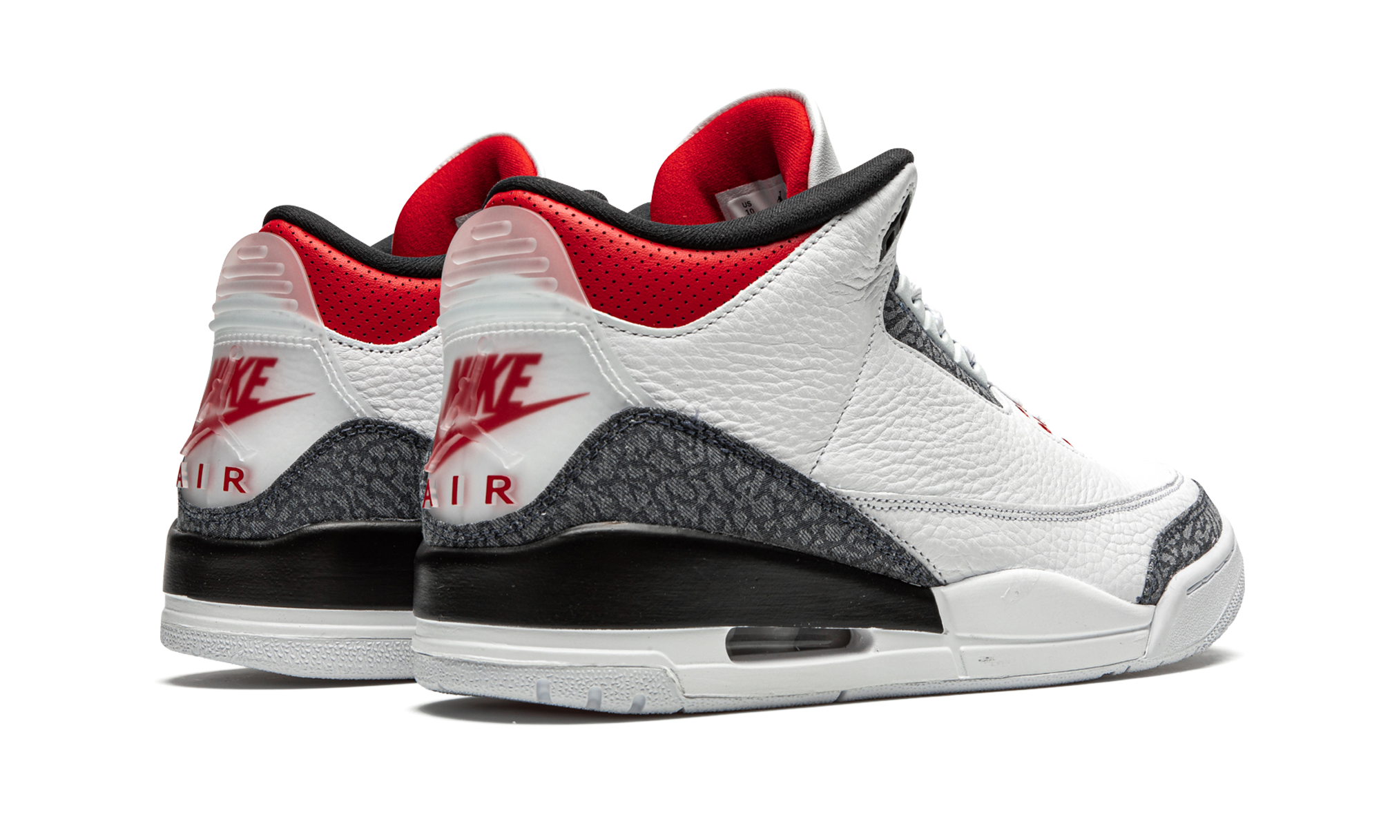 jordan 3 retro se fire red denim 2020+CZ6431-100+diagnol right behind view