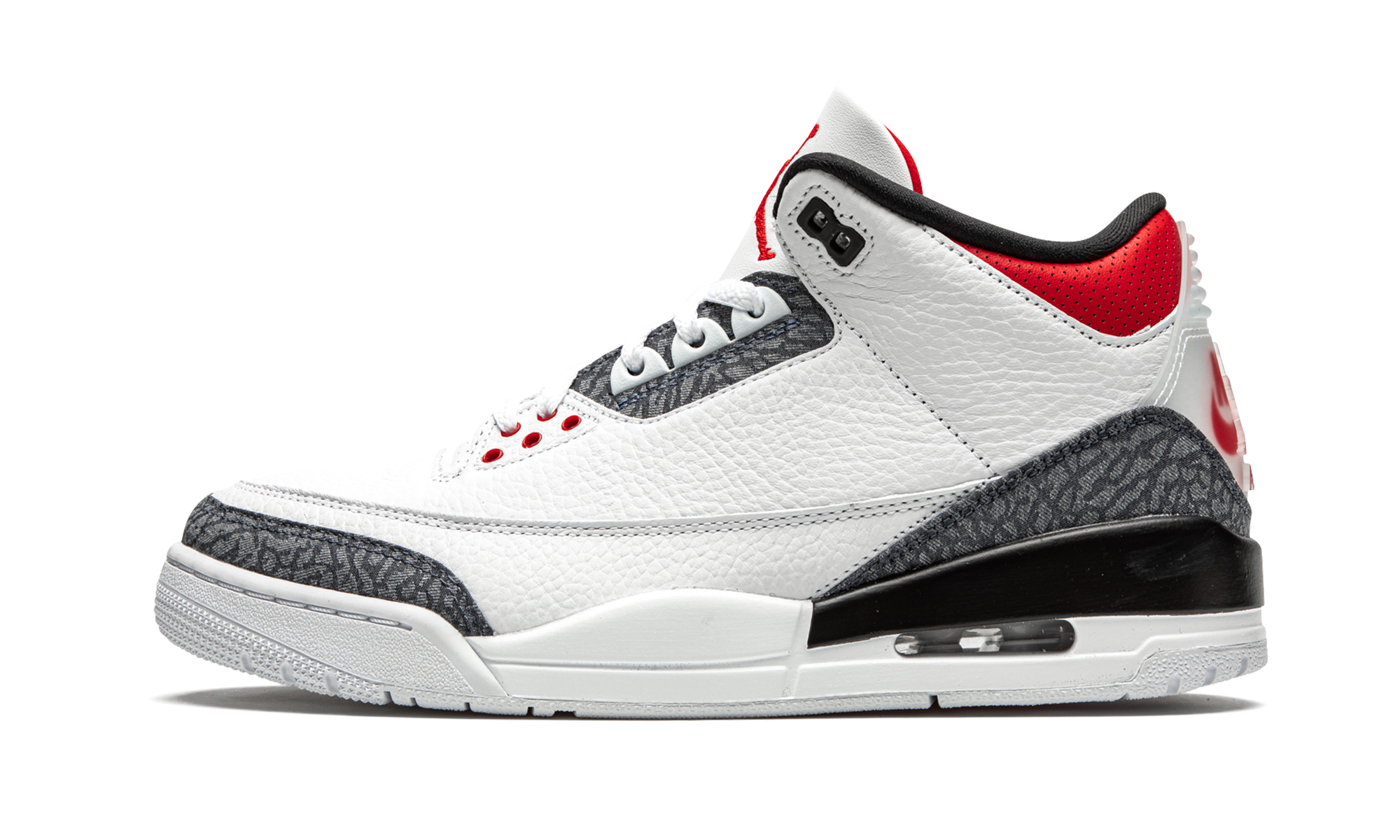 jordan 3 retro se fire red denim 2020+CZ6431-100+diagnol right view 1