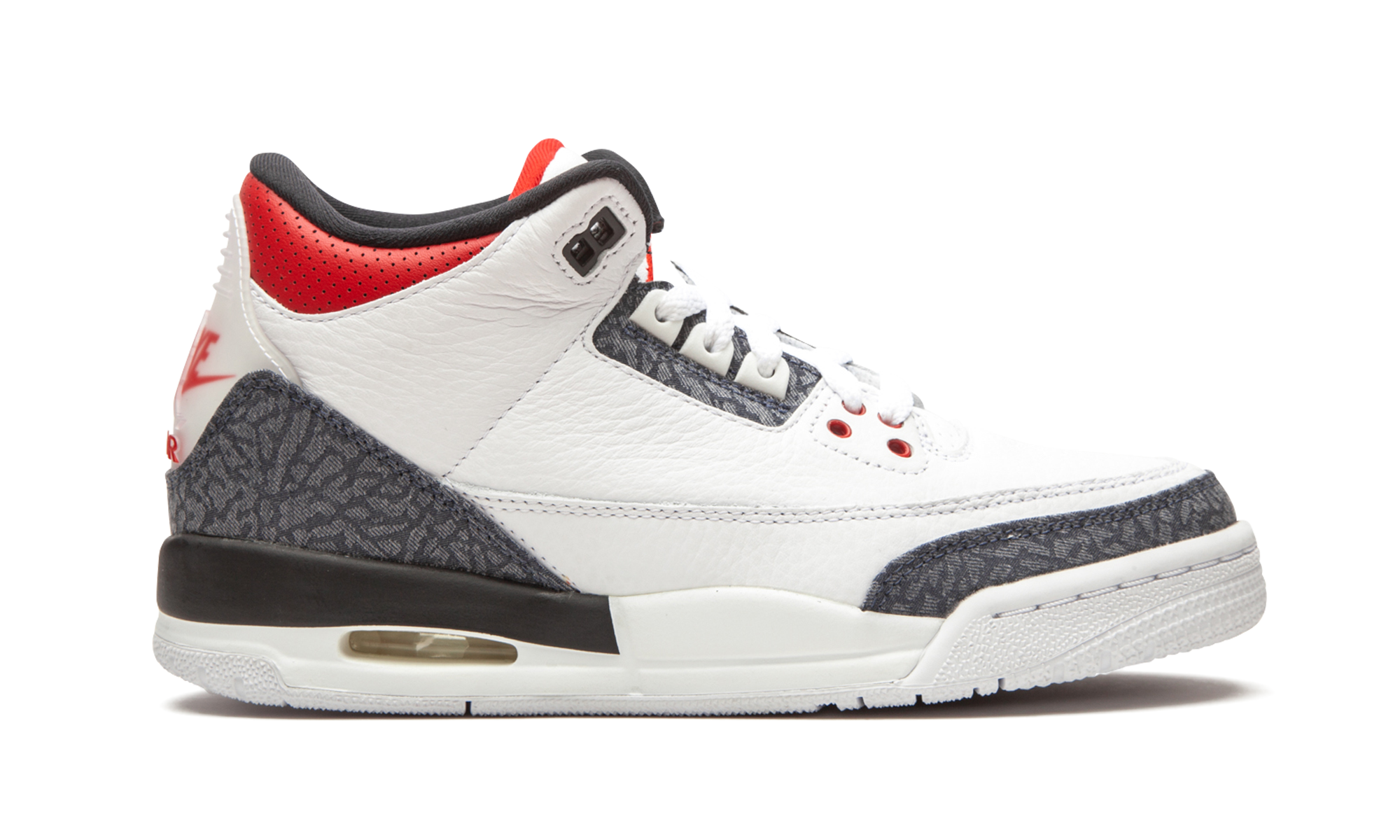 jordan 3 retro se fire red denim gs+CZ6634-100+right view