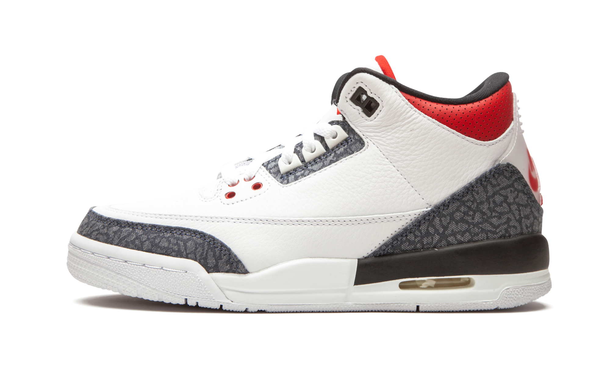 jordan 3 retro se fire red denim gs+CZ6634-100+diagnol right view 1