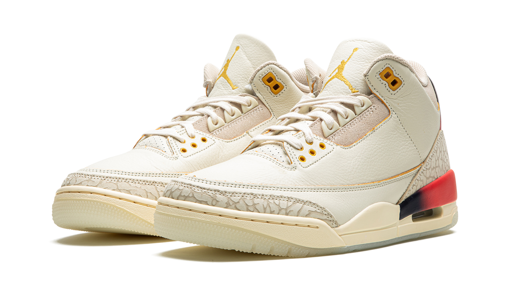 jordan 3 retro sp j balvin medellin sunset+FN0344-901+diagnol left view