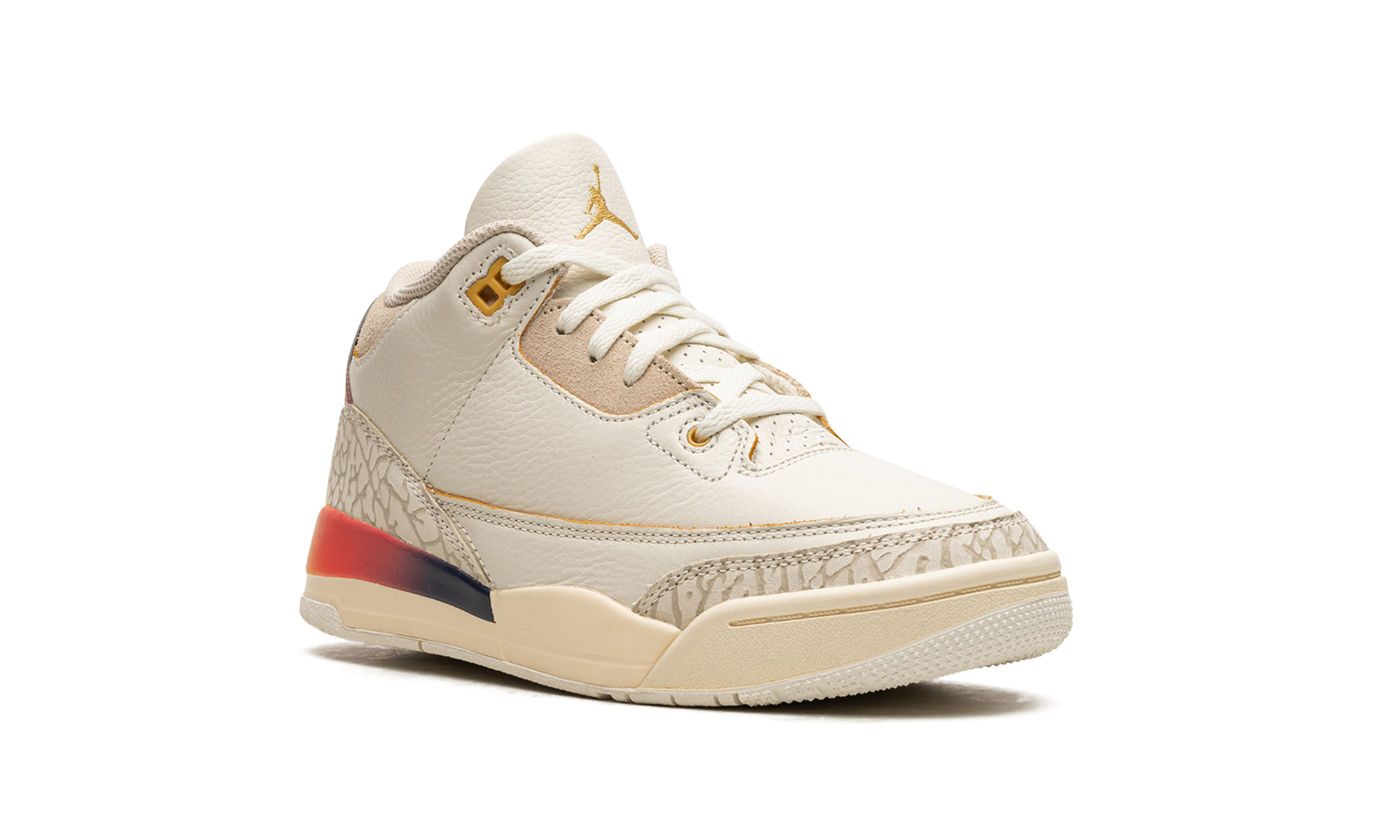 jordan 3 retro sp j balvin medellin sunset ps+FN0346-901+diagnol right view