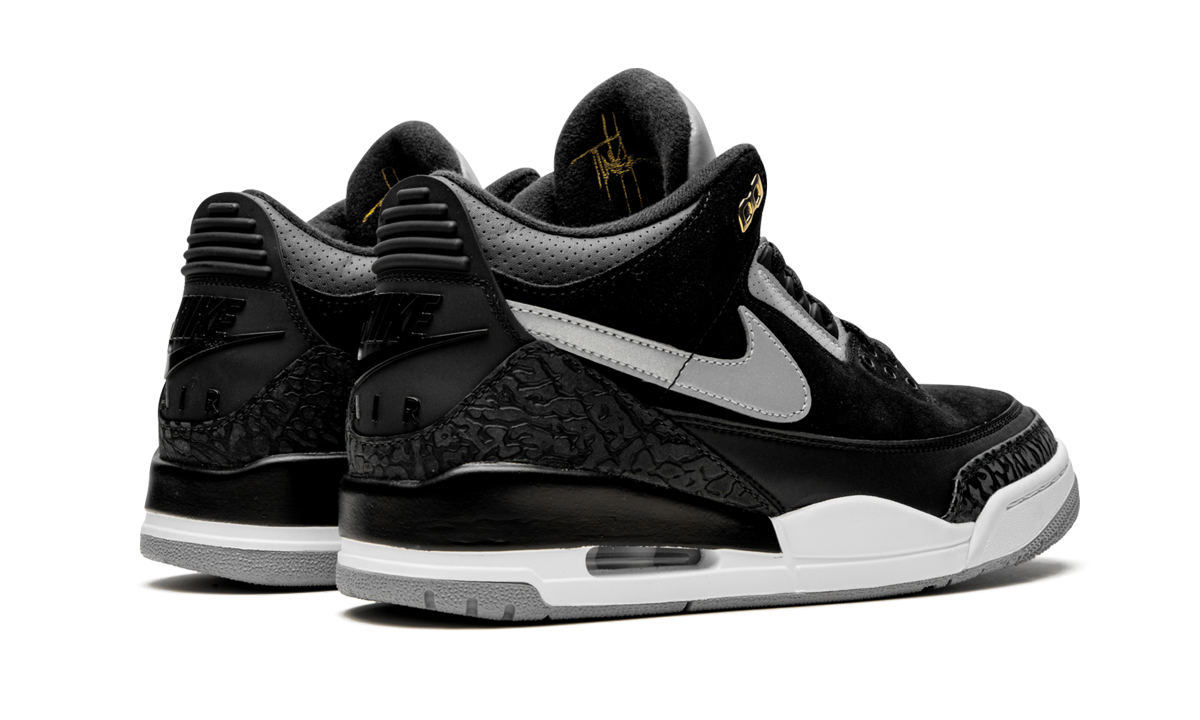 jordan 3 retro tinker black cement gold+CK4348-007+diagnol right behind view