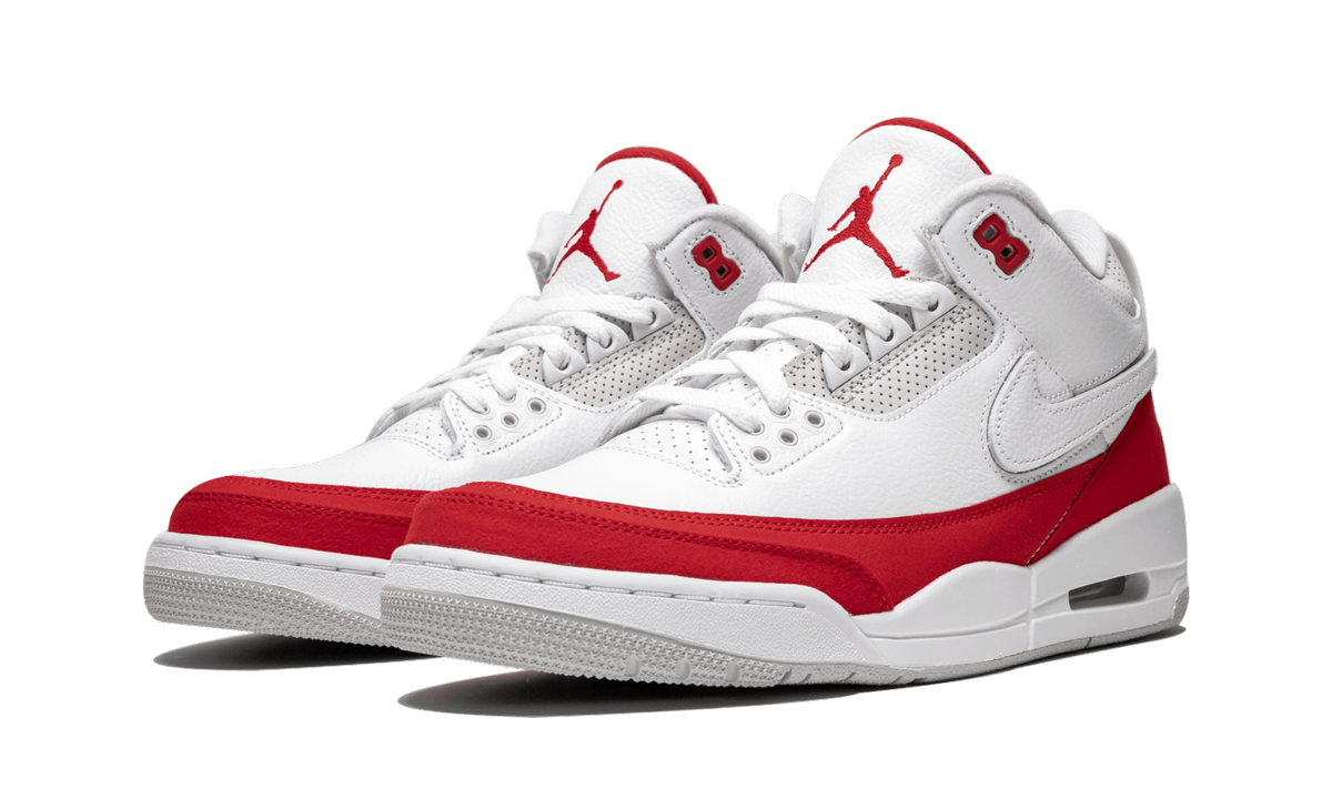 jordan 3 retro tinker white university red+CJ0939-100+diagnol left view