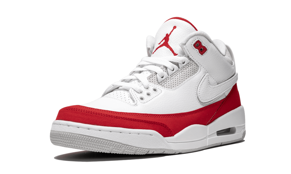 jordan 3 retro tinker white university red+CJ0939-100+left diagnol single view