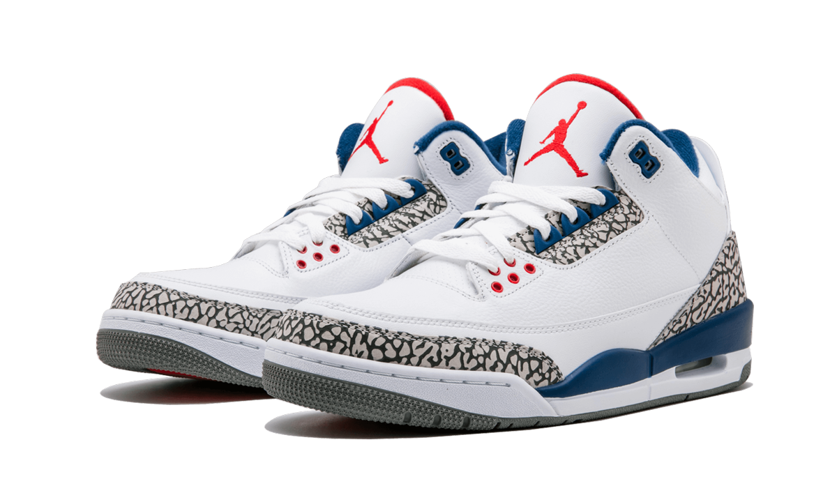 jordan 3 retro true blue 2016+854262-106+diagnol left view