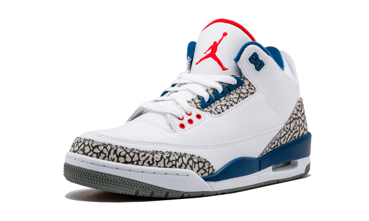 jordan 3 retro true blue 2016+854262-106+left diagnol single view