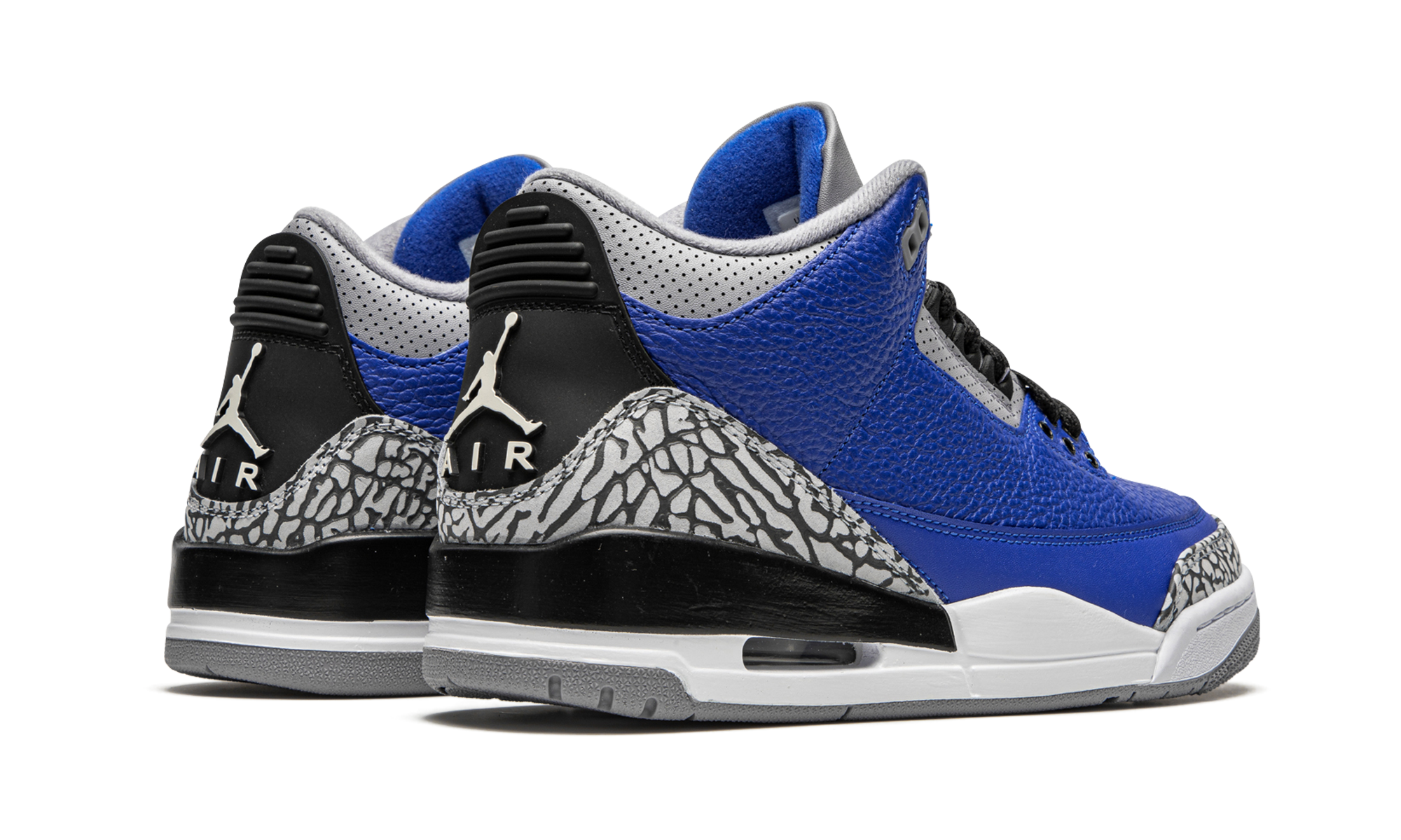 jordan 3 retro varsity royal cement+CT8532-400+diagnol right behind view