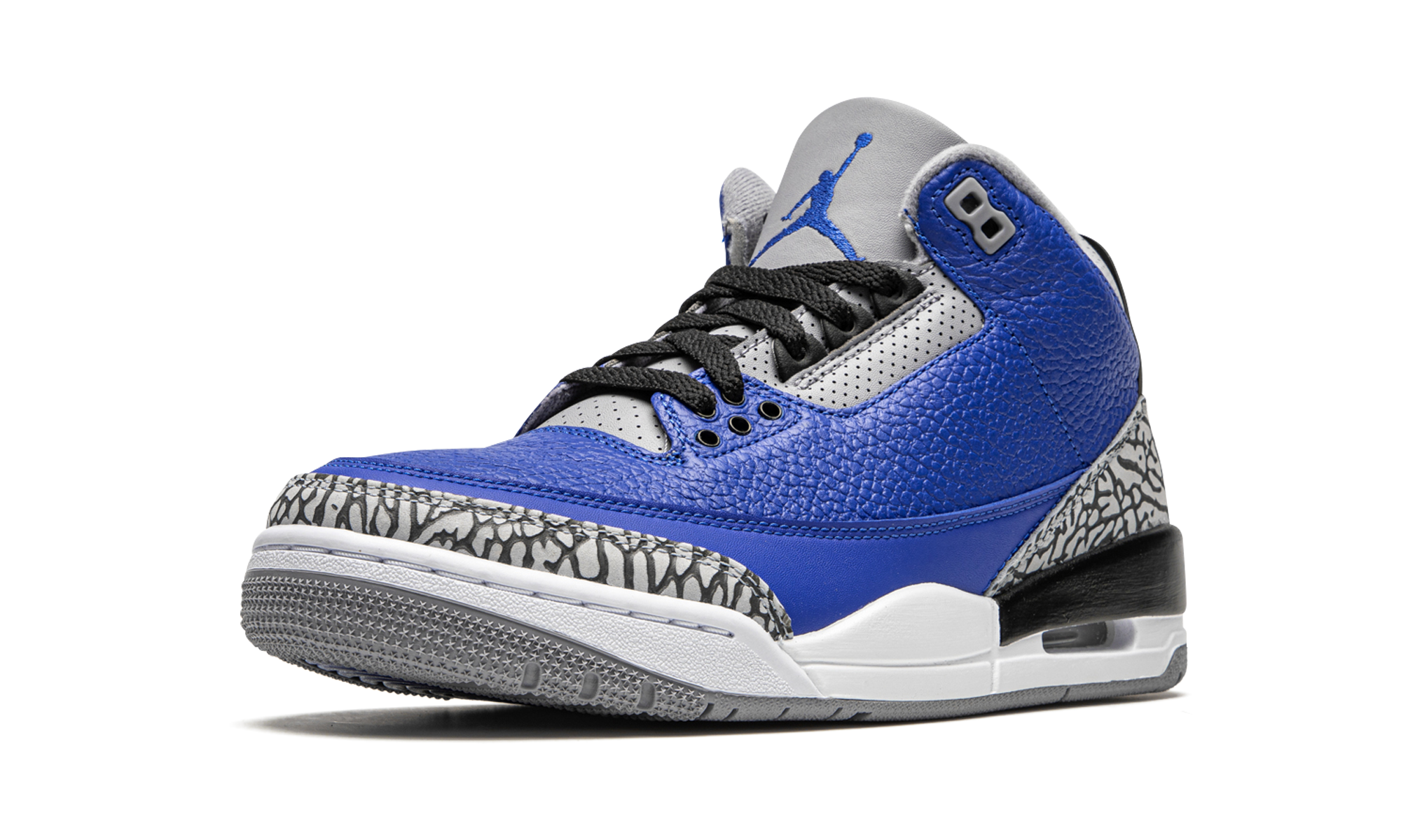 jordan 3 retro varsity royal cement+CT8532-400+left diagnol single view