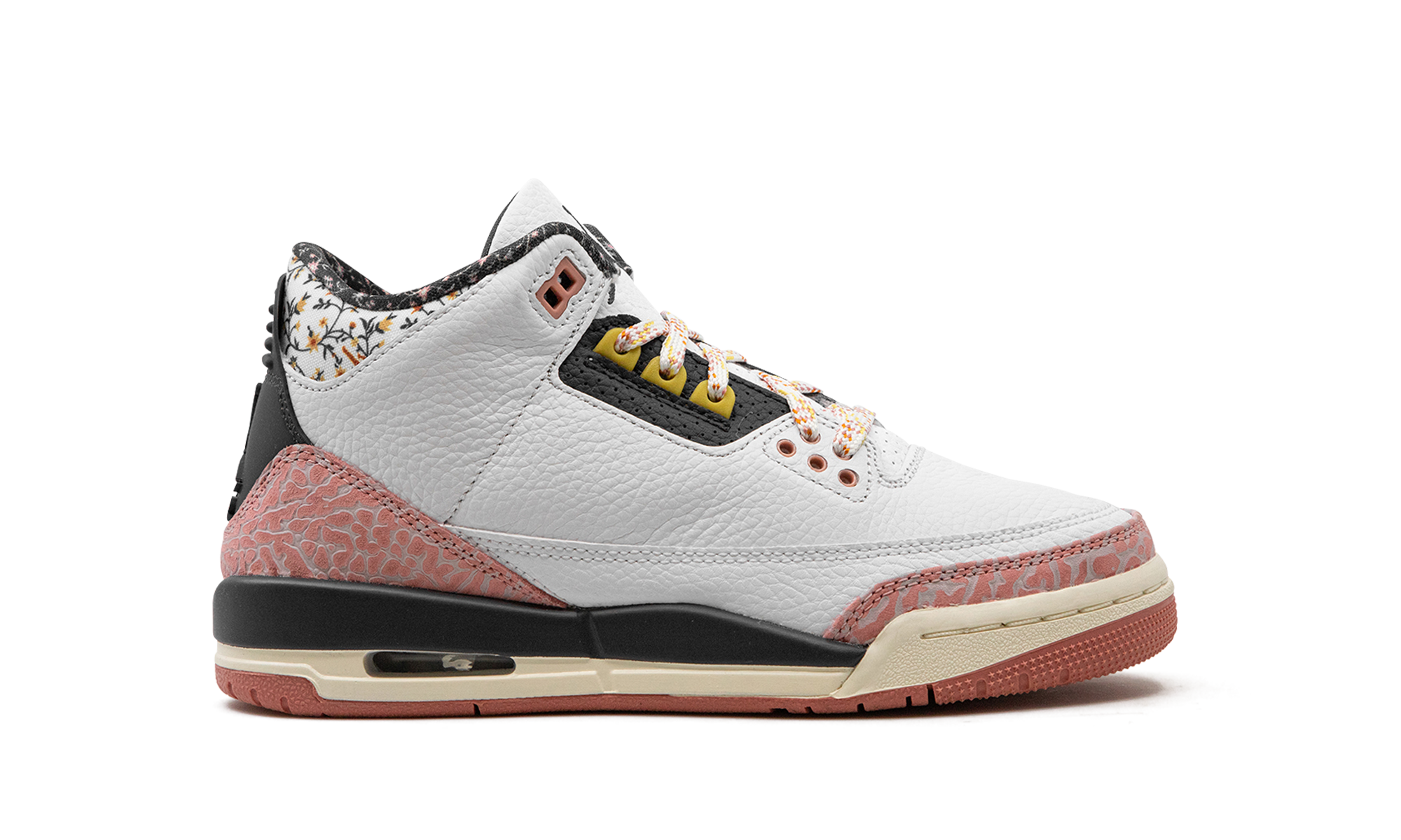 jordan 3 retro vintage floral gs+441140-100+right view