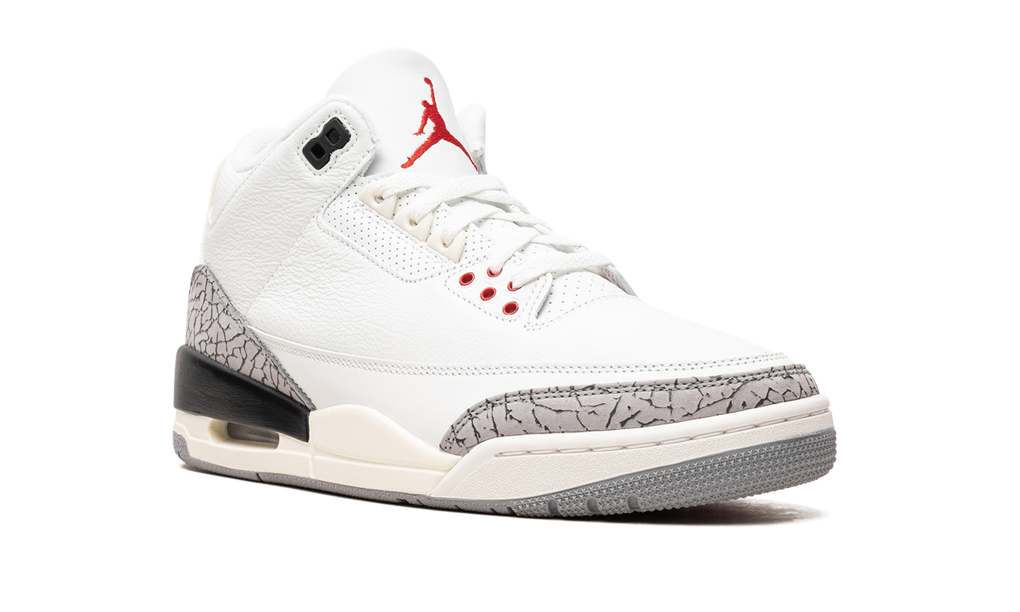 jordan 3 retro white cement reimagined+DN3707-100+diagnol right view