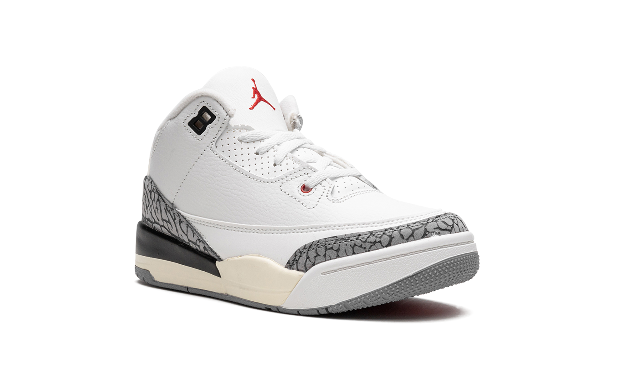 jordan 3 retro white cement reimagined ps+DM0966-100+diagnol right view