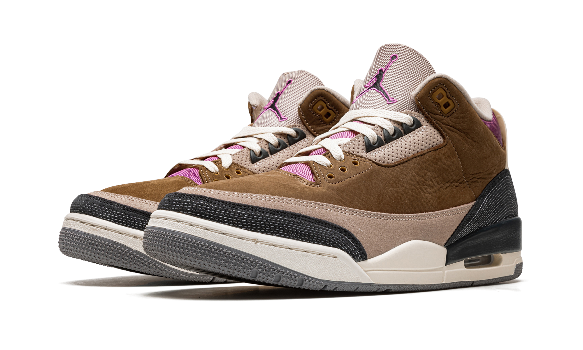 jordan 3 retro winterized archaeo brown+DR8869-200+diagnol left view