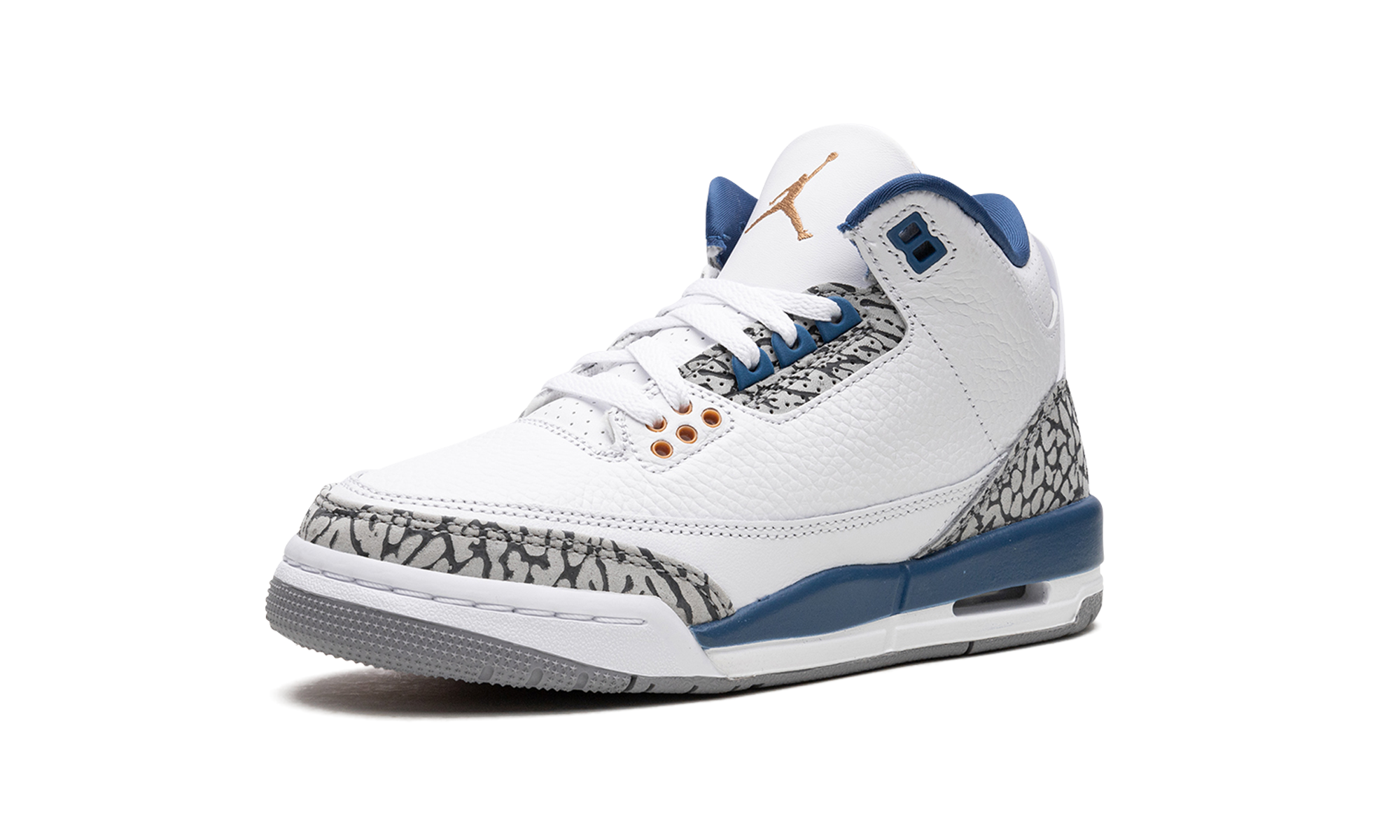 jordan 3 retro wizards gs+DM0967-148+left diagnol single view